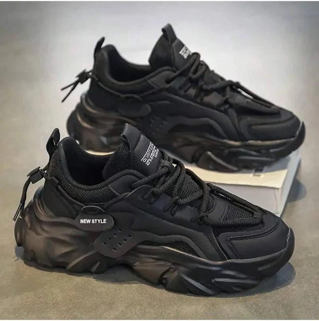 shoes Women's Chunky Platform Sneakers with Thick Rubber Sole Shein $19.1