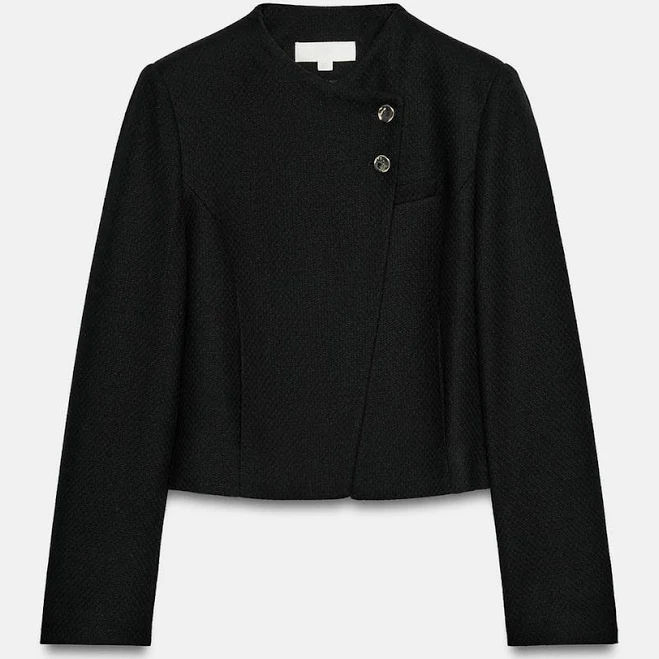 blazer Zara Cropped Double-Breasted Blazer Zara USA $79.9