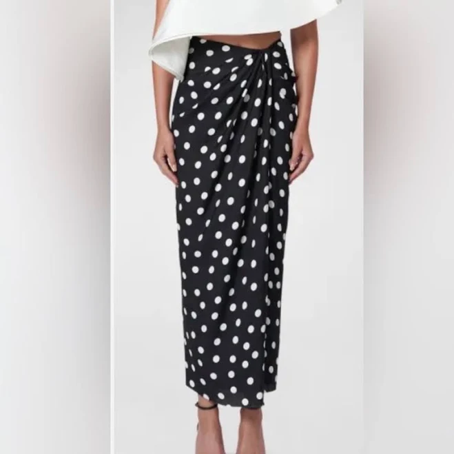 skirt Zara Women's Polka Dot Midi Skirt Poshmark $48