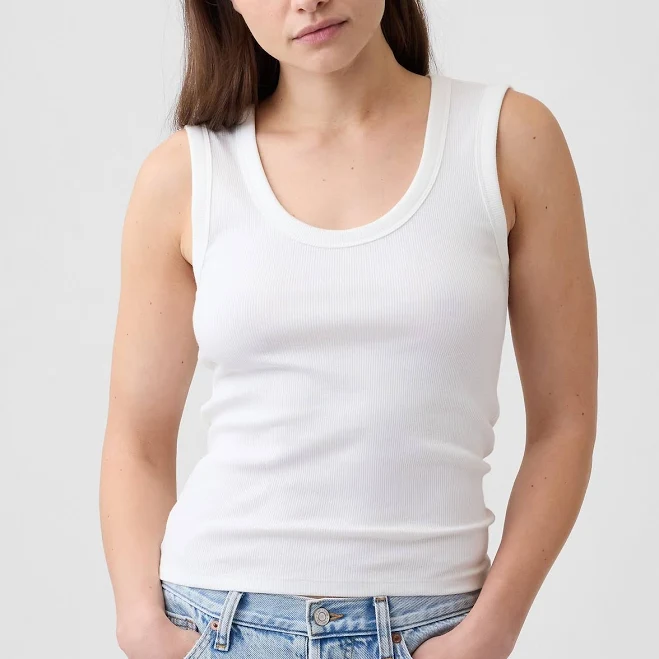 Gap Women's Ribbed Scoopneck Tank Top