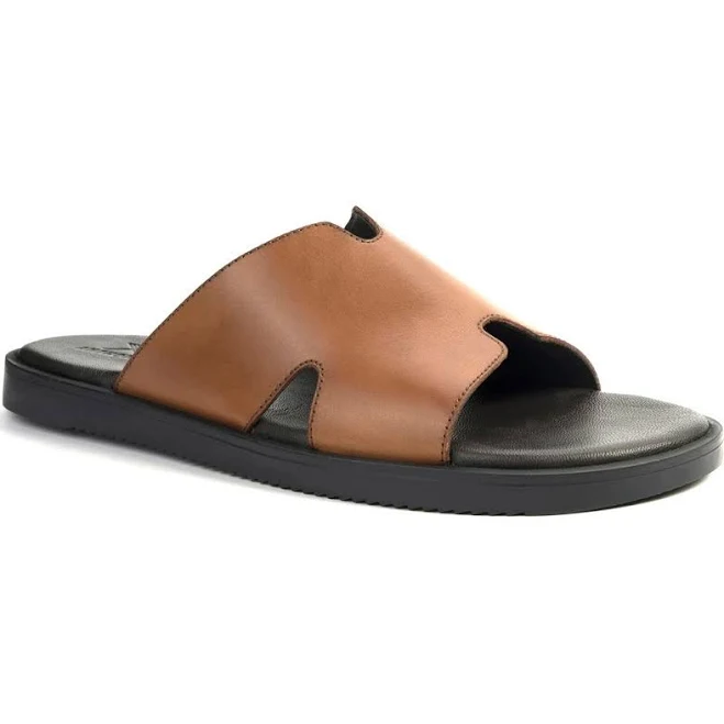Anthony Veer Men's Marrkesh Leather Slide Sandals