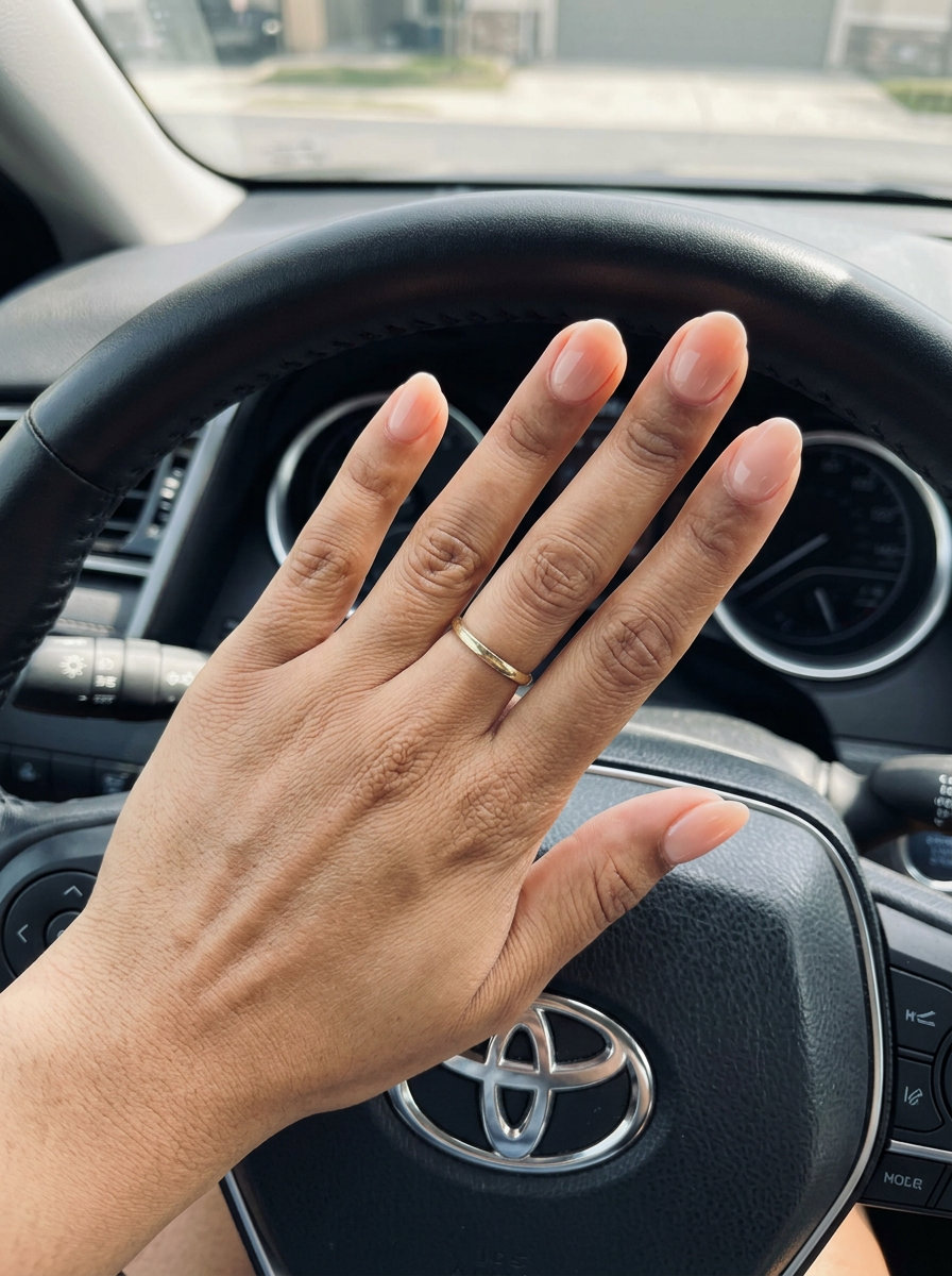Subtle Nude Aura Gradient Nails 2026: Minimalist Chic Subtle Nude Aura Gradient nails for work and casual occasions. Solid summer nails 2026.