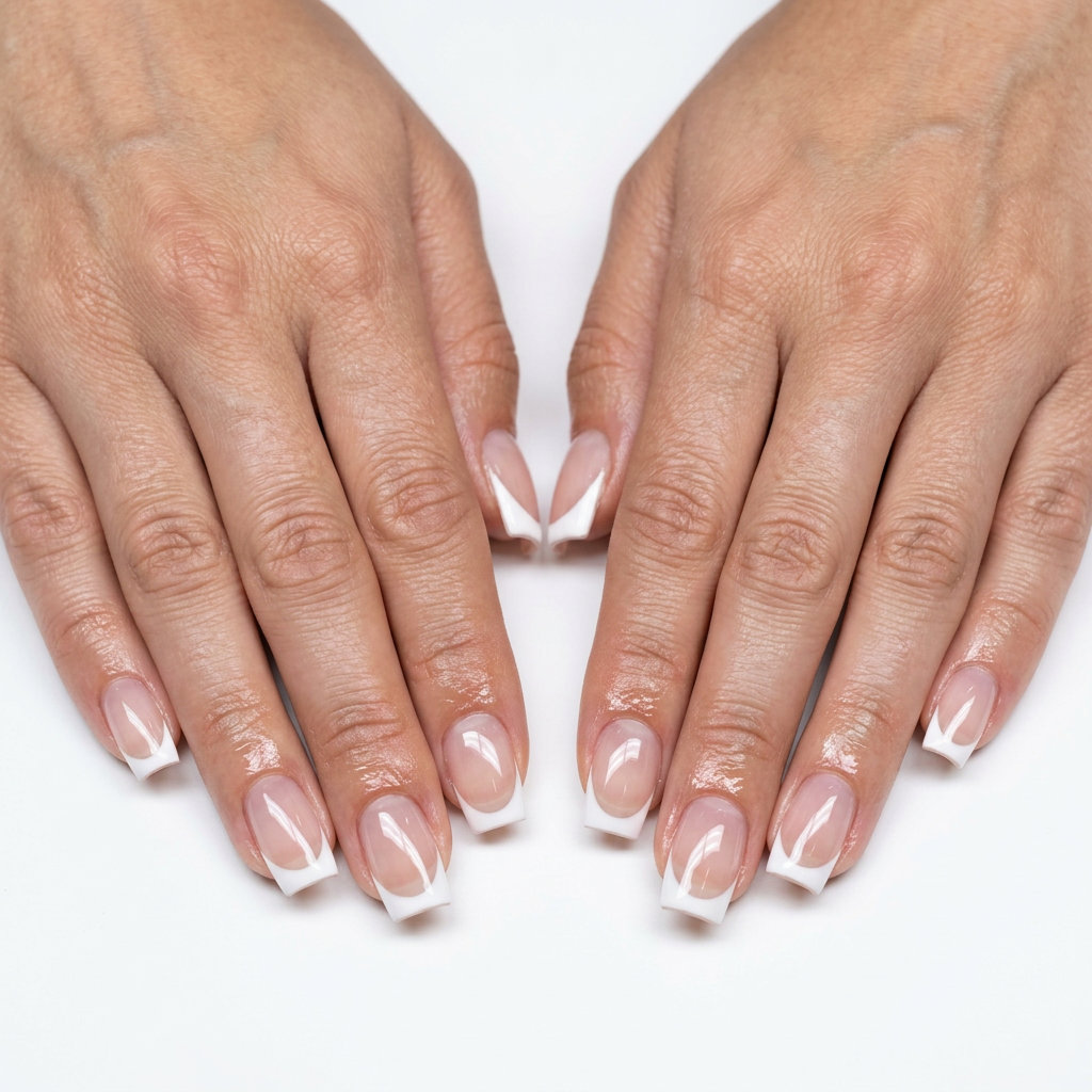 Clear French Square Summer Nails 2026 Crystal Clear French Square nails for summer nails 2026: Transparent builder gel with sharp opaque white French tips for minimalist chic.