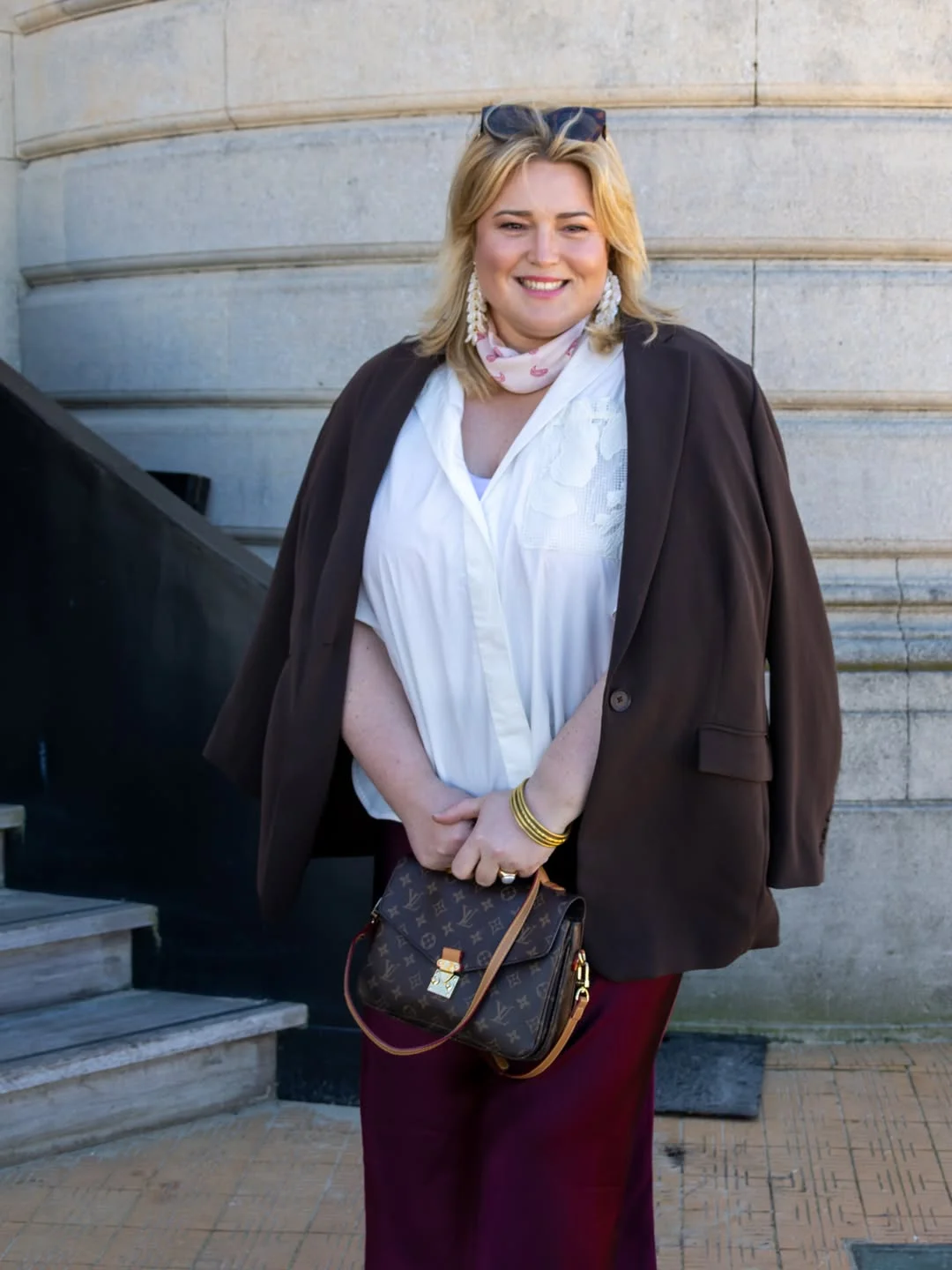 fall outfits for big busted women 2026 Soft Tailoring With Rich Autumn Layers