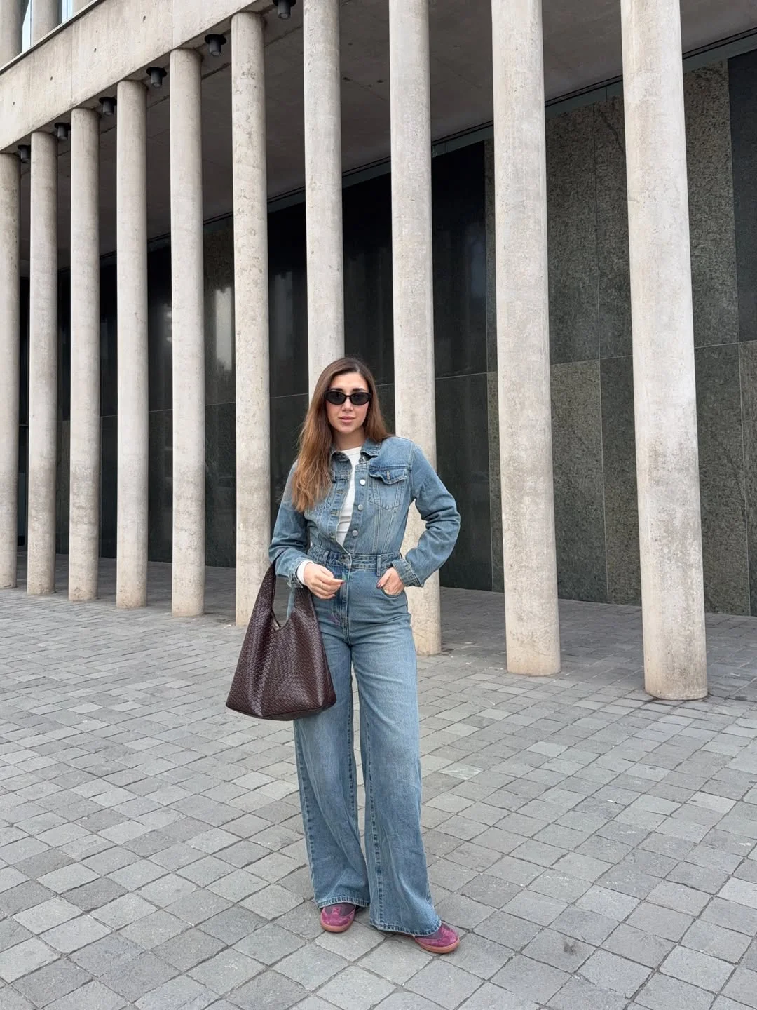 fall denim outfits for women 2026 Relaxed Denim Jumpsuit With Effortless Street Style