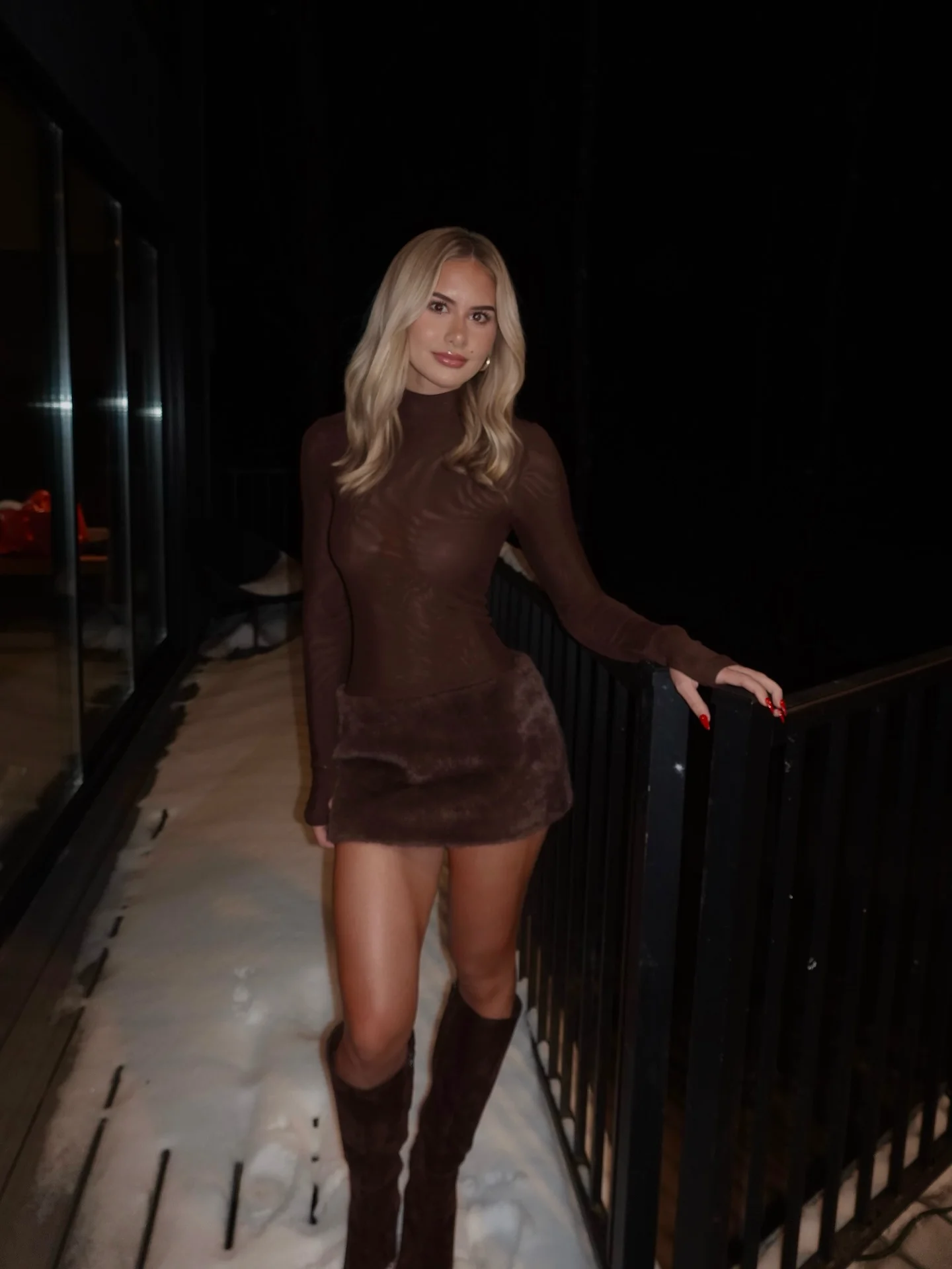 fall club outfits for women 2026 Minimal Chocolate Bodycon For A Modern Night Out