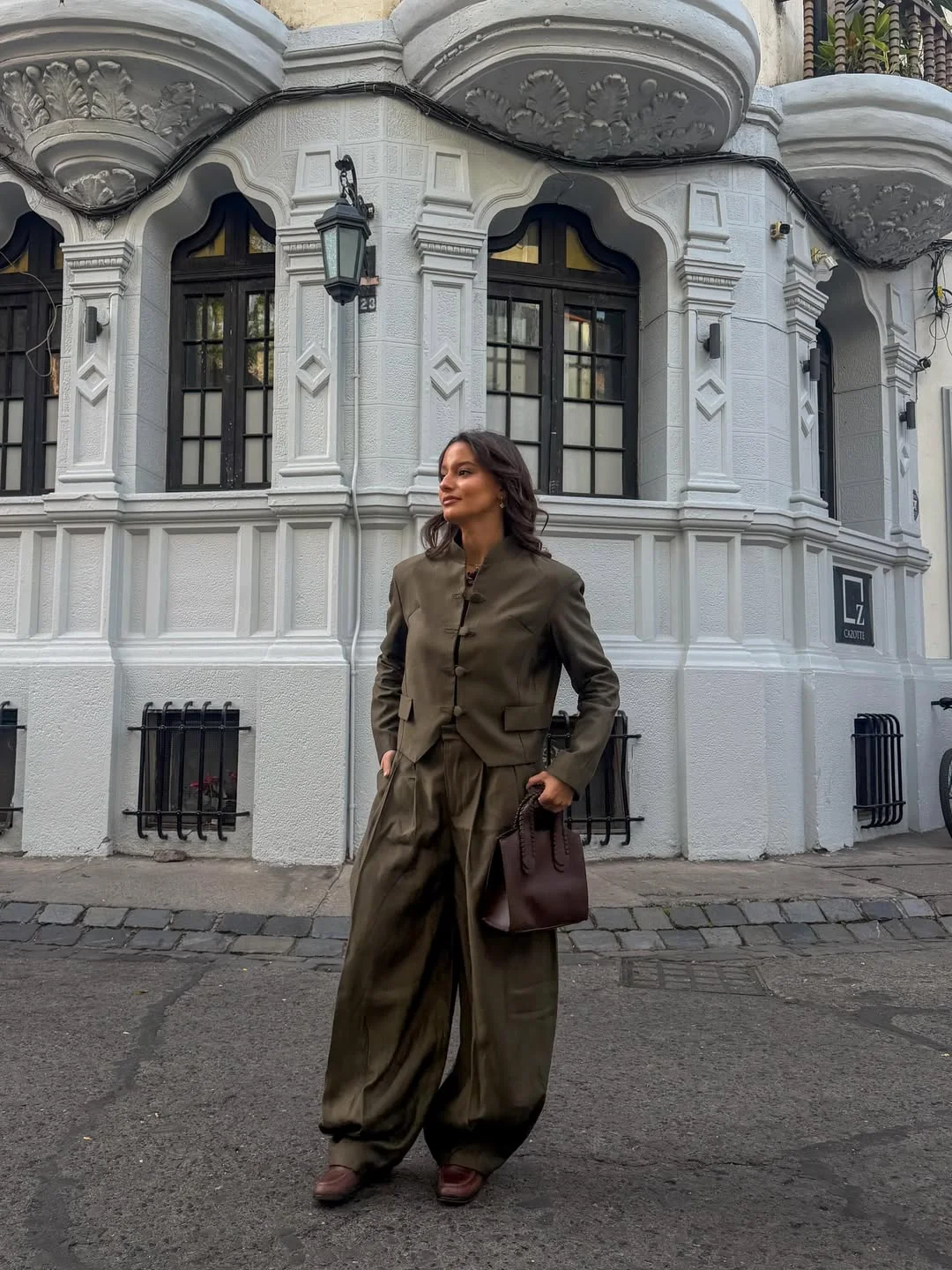 fall fashion trends 2026 Modern Olive Tailoring With Relaxed Volume