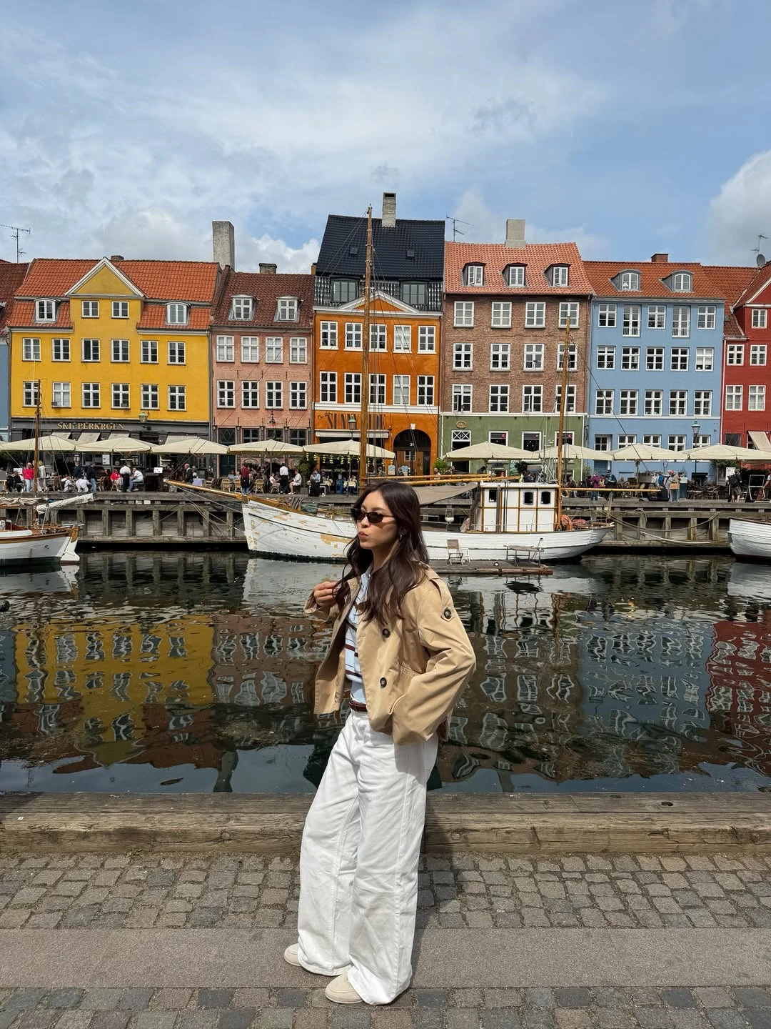 fall travel outfits for women 2026 Classic Trench And Wide-Leg Denim For A Scandinavian Escape