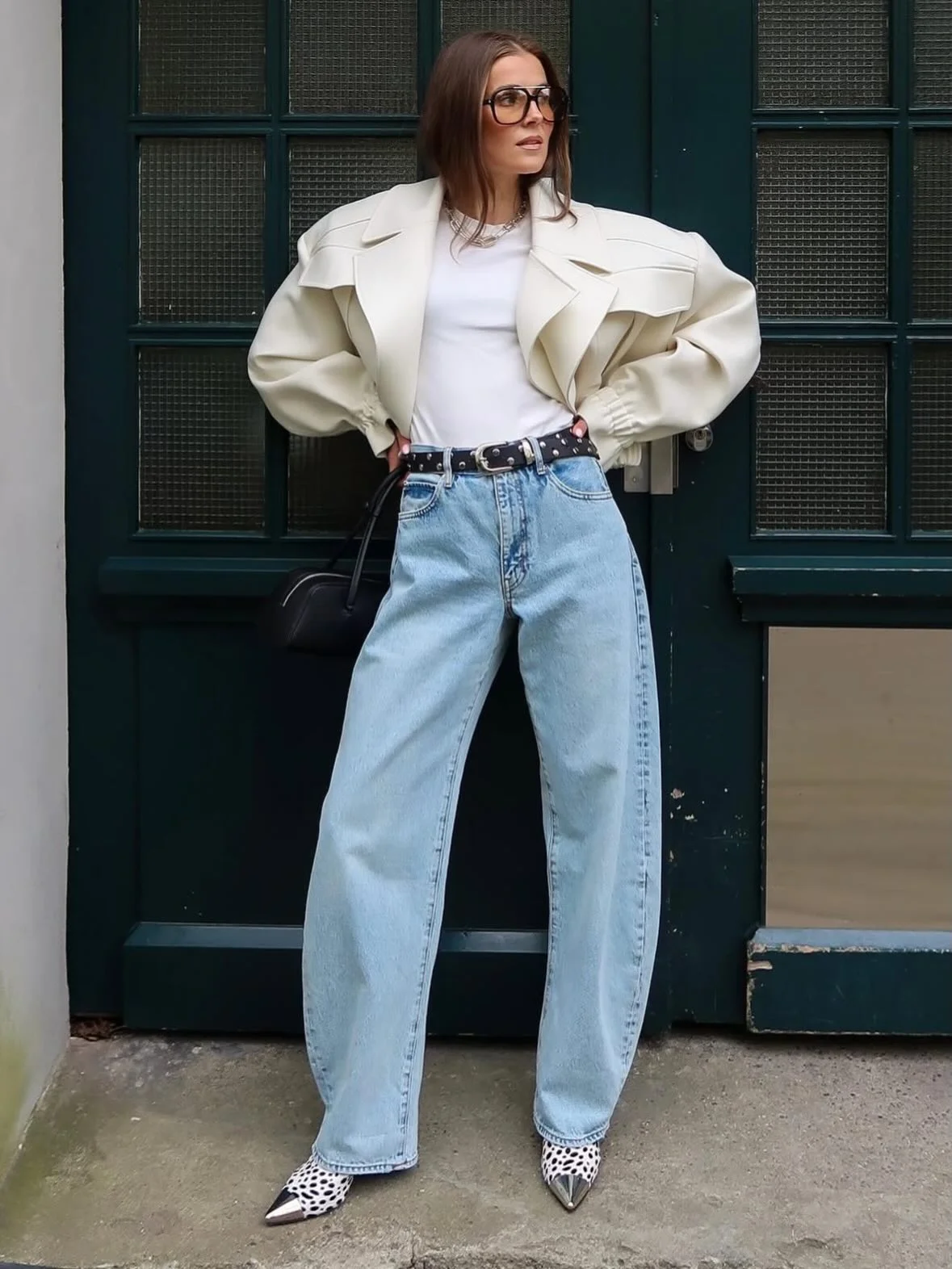 fall fashion trends 2026 Statement Outerwear And Light Wash Denim Balance