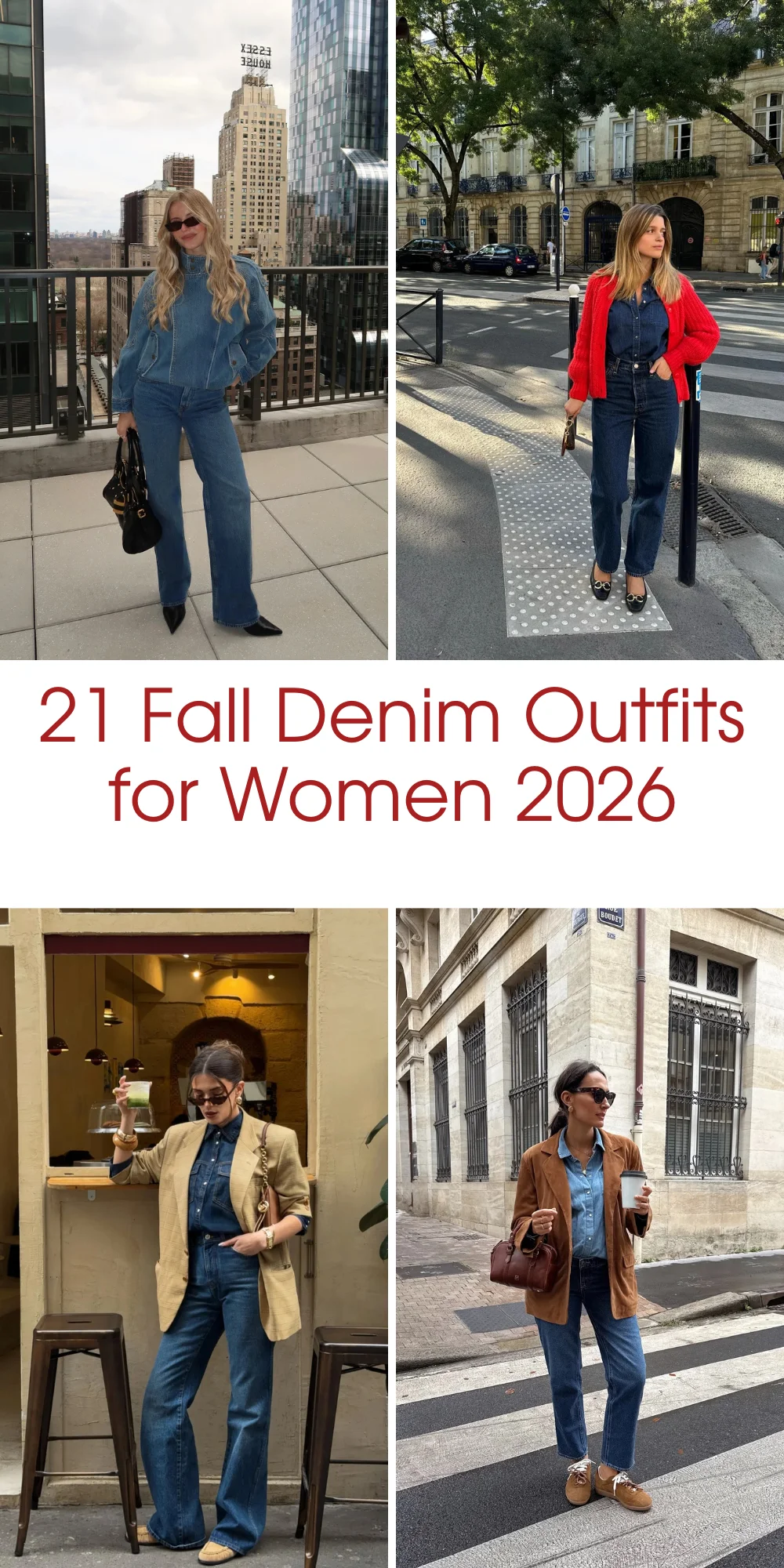 21 Fall Denim Outfits For Women 2026: Chic Outfit Ideas You'll Want To Wear All Season