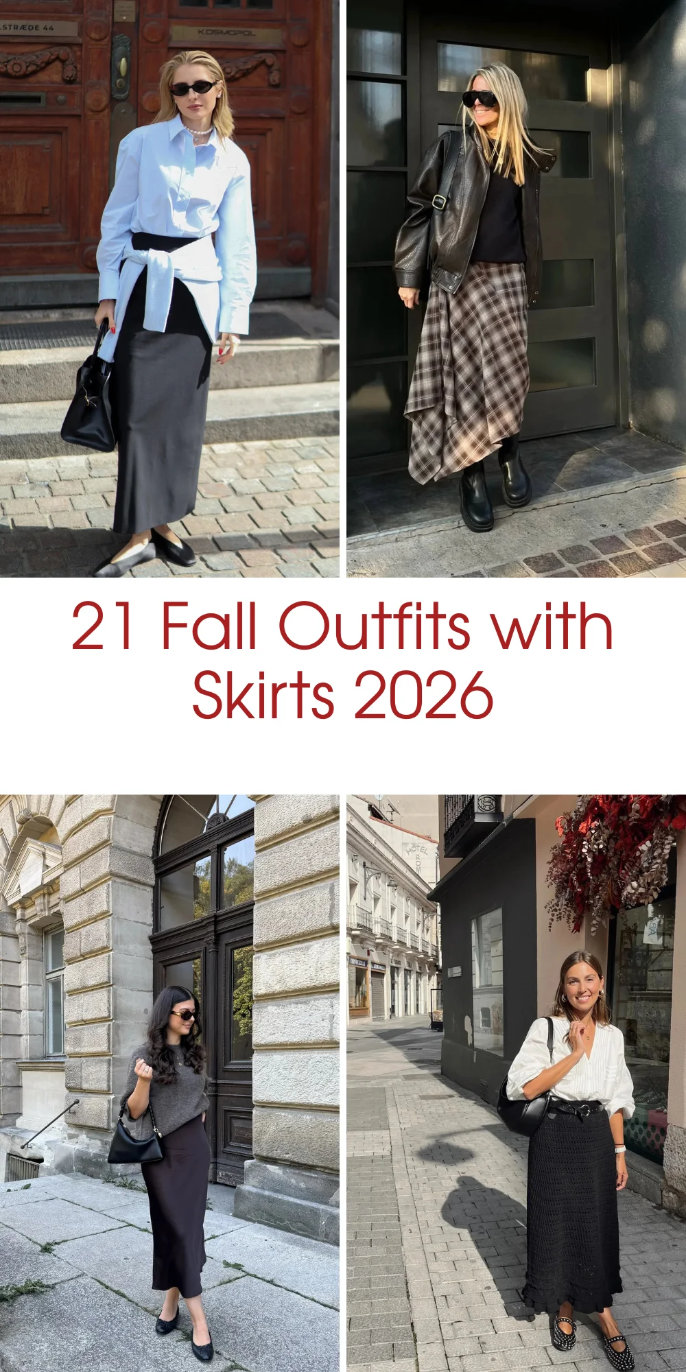 21 Fall Outfits With Skirts 2026: Chic Outfit Ideas You'll Want to Wear All Season