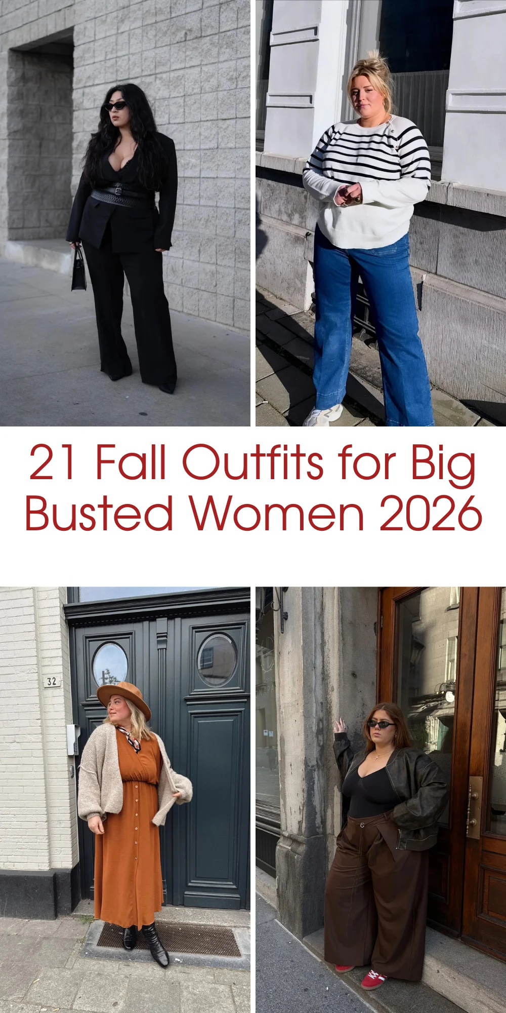 21 Fall Outfits For Big Busted Women 2026 - Flattering Looks You'll Want To Wear All Season