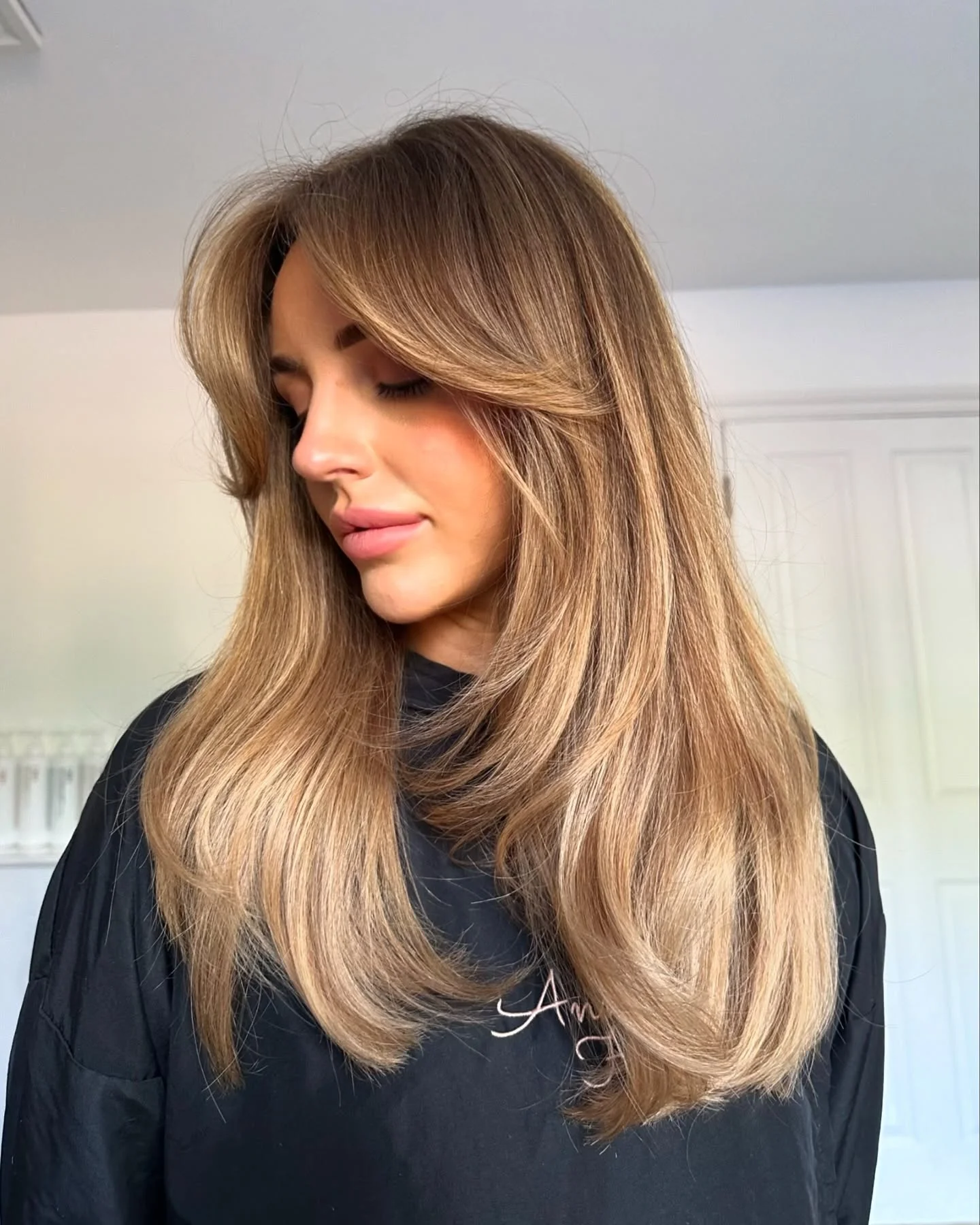 dirty blonde hair color Soft Butterfly Layers With Creamy Dirty Blonde Dimension