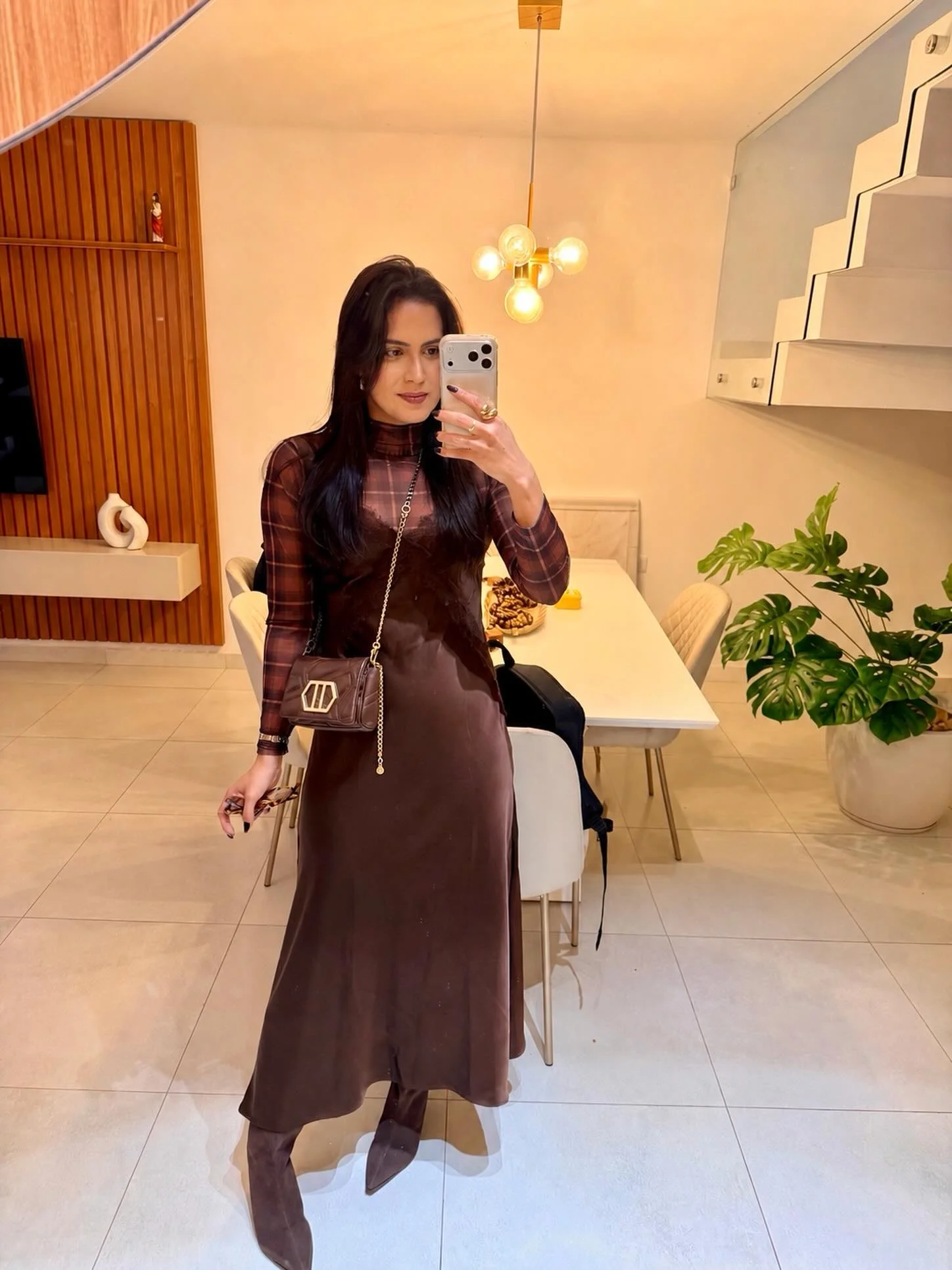 nice fall outfits for dinner 2026 Chocolate Brown Layers That Feel Warm And Luxurious