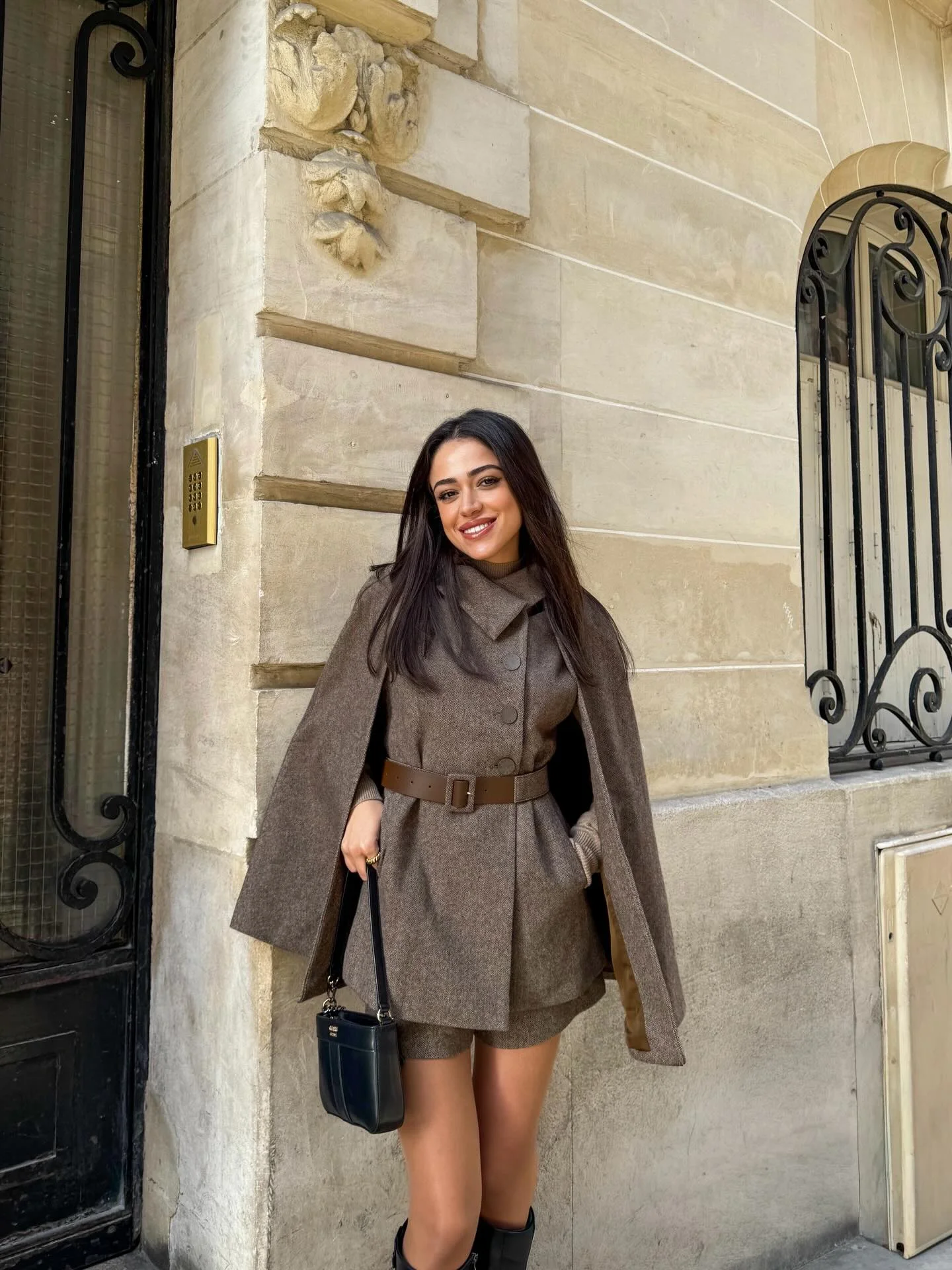 going out outfits fall 2026 Belted Cape Tailoring For Elegant Autumn Evenings