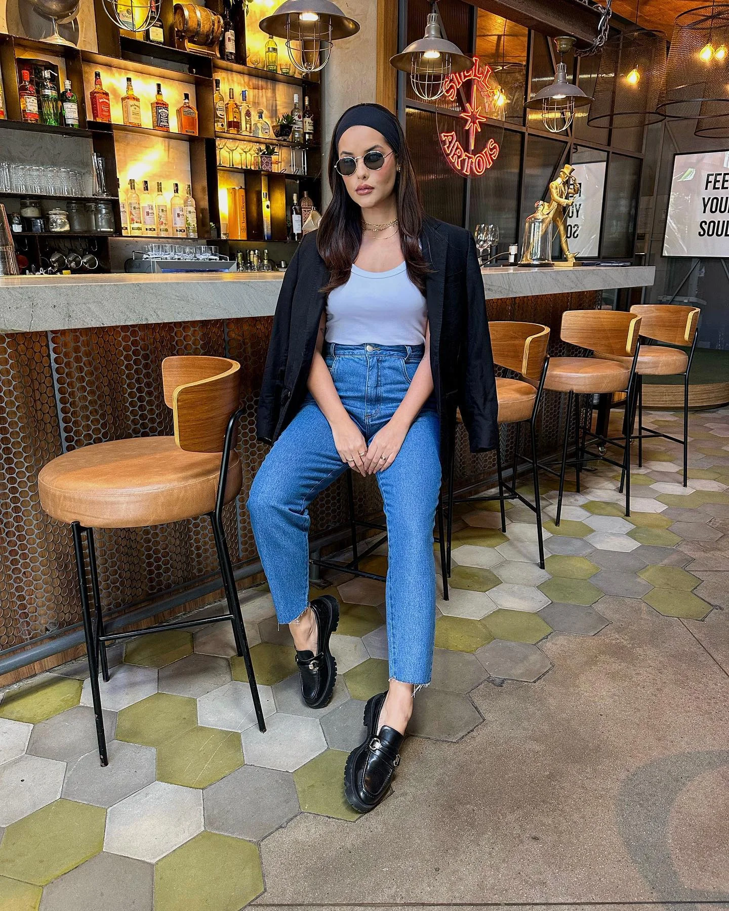 simple casual fall outfits 2026 Relaxed Blazer Styling With Straight Jeans And Loafers