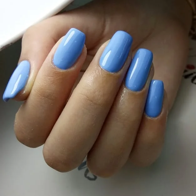 best nail colors for august 2026 Soft Periwinkle Blue That Transitions Beautifully Into September