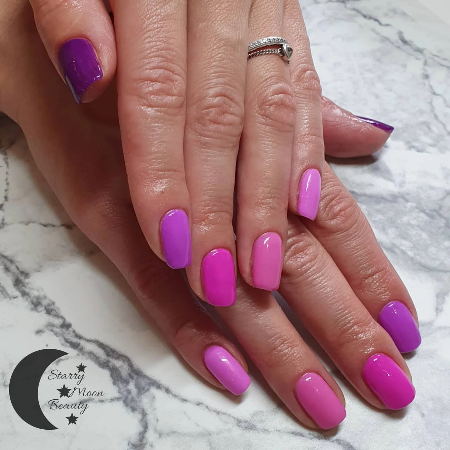 best nail colors for august 2026 Playful Orchid And Bubblegum Color Mix For August