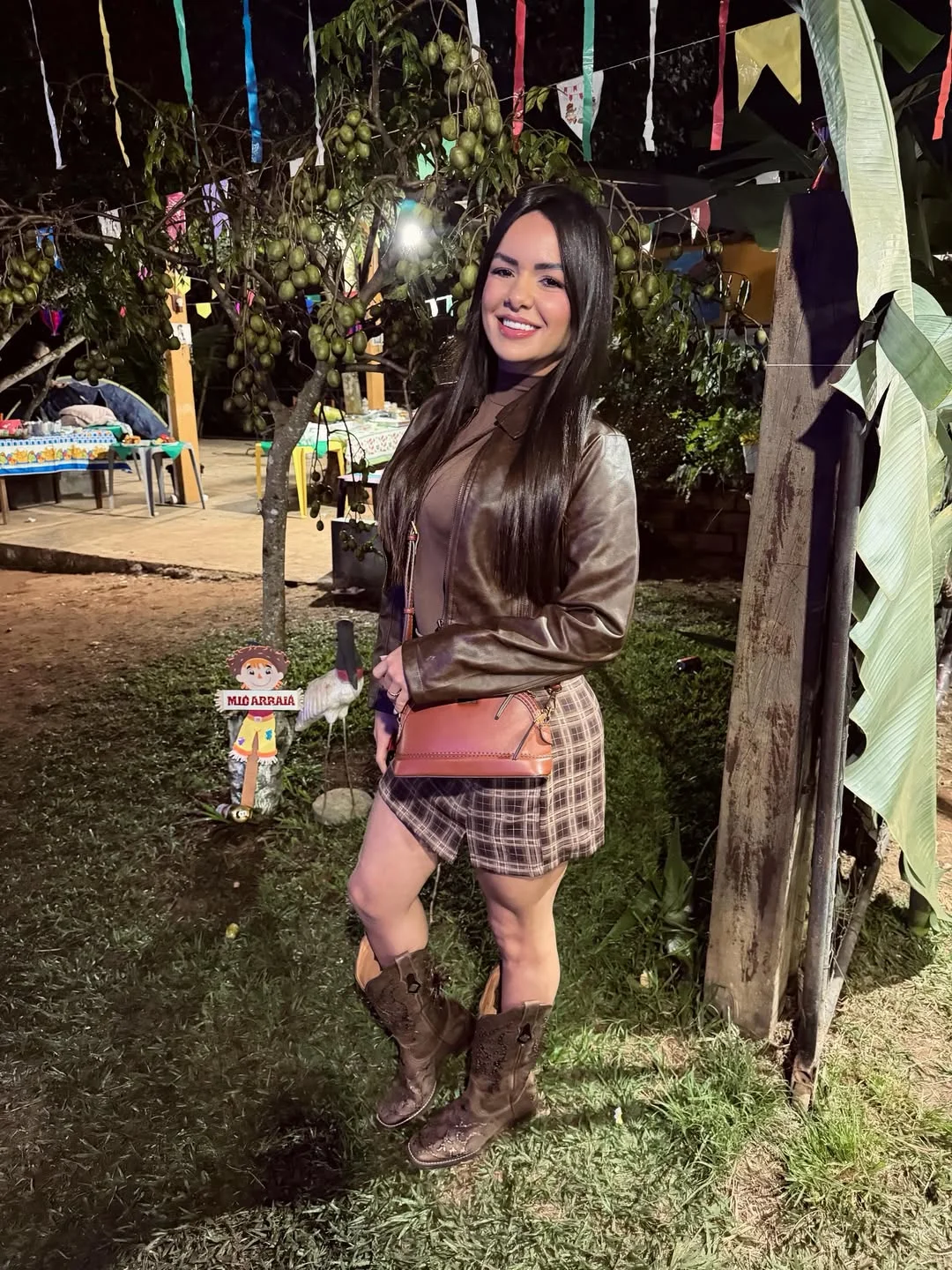 fall date night outfits for women 2026 Plaid Mini Skirt And Western Boots For A Playful Autumn Date