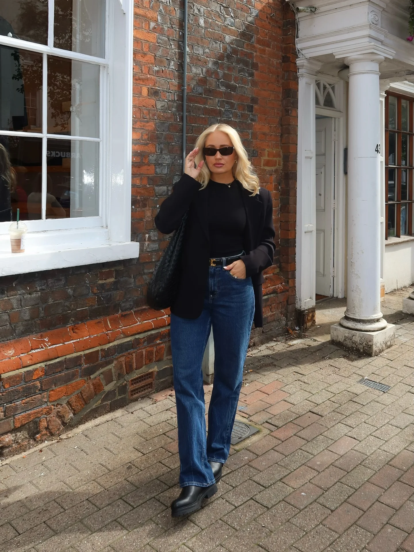 fall outfits with chelsea boots 2026 Classic Black Blazer And Denim With Modern Chelsea Boots