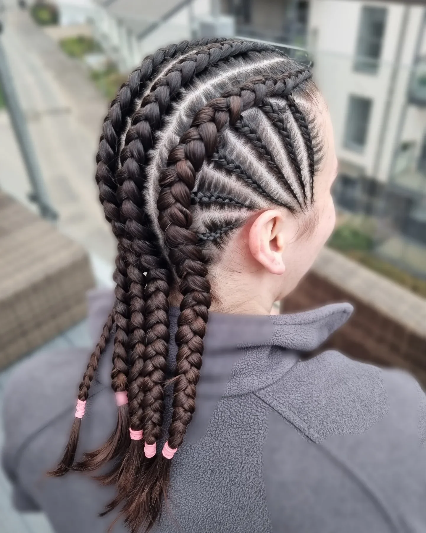 feed in braid hairstyles Creative Side Part Feed-In Braids With Thick Contrast