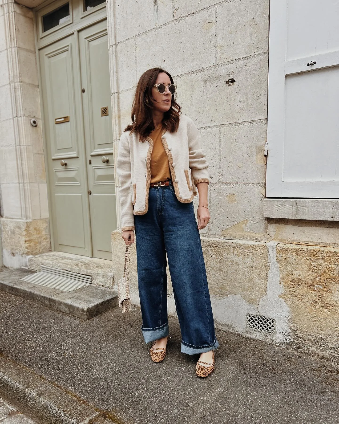 simple casual fall outfits 2026 Soft Neutrals With Wide Leg Denim And Feminine Details