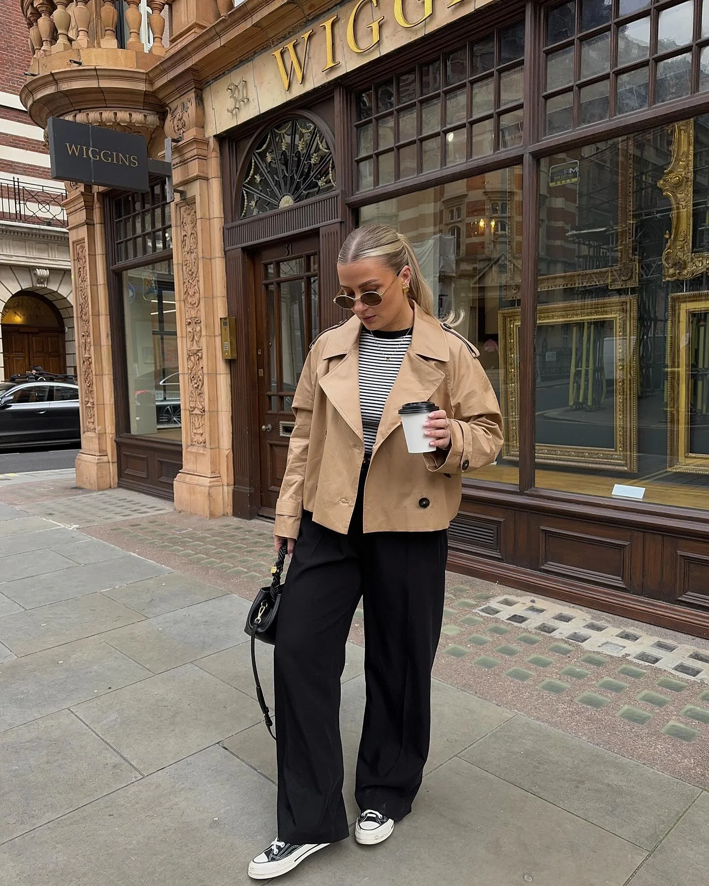 fall comfy outfits 2026 Cropped Trench Jacket For Relaxed City Days