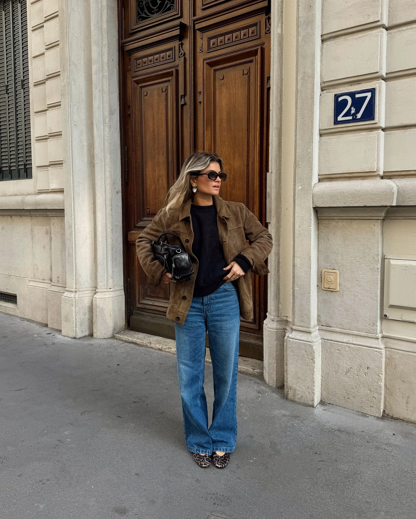 best fall outfits for women 2026 Suede Jacket And Leopard Shoes For Timeless Autumn Style