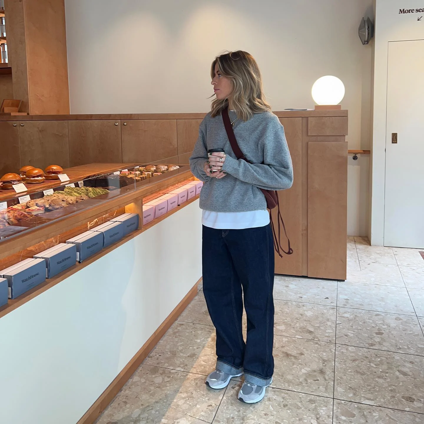 cute comfy fall outfits 2026 Classic Knitwear And Dark Denim For Cozy Coffee Stops