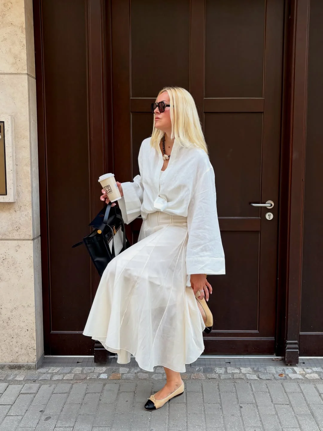 early fall outfits late summer Soft Ivory Dressing With Timeless Parisian Details