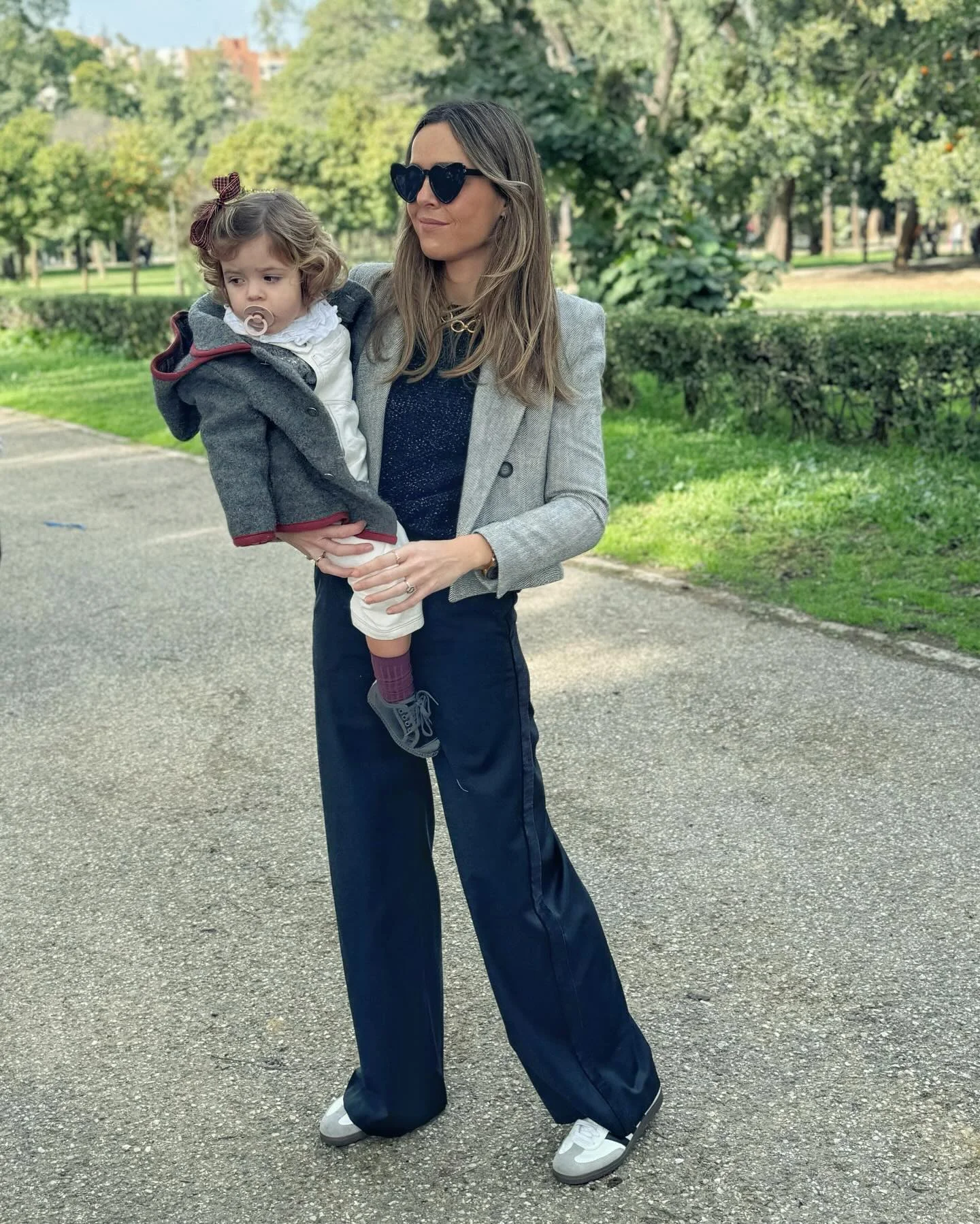 comfy mom outfits fall aesthetic 2026 Soft Tailoring With Relaxed Wide-Leg Pants