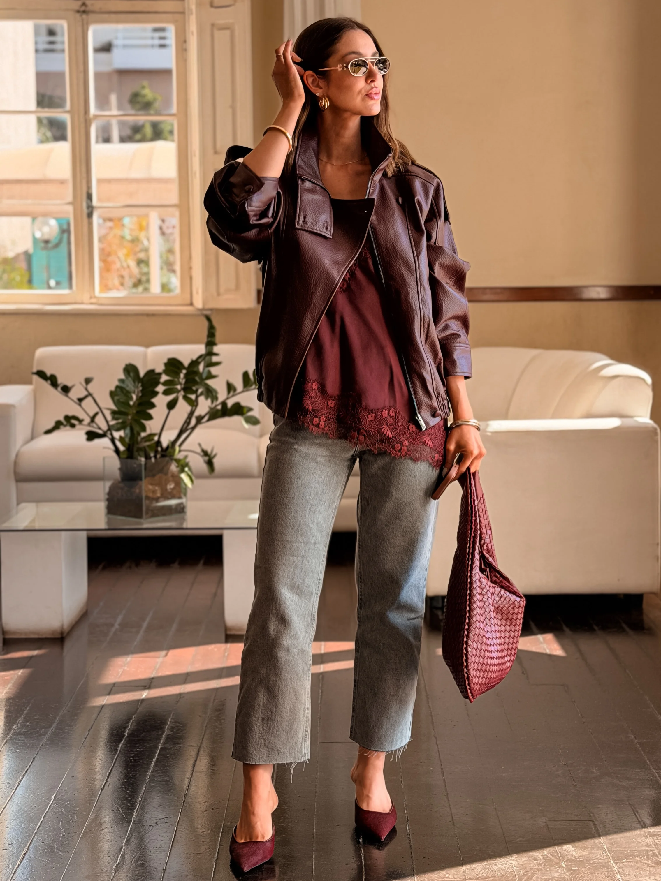 september fashion trends 2026 Soft Burgundy Layers Create Everyday Autumn Elegance