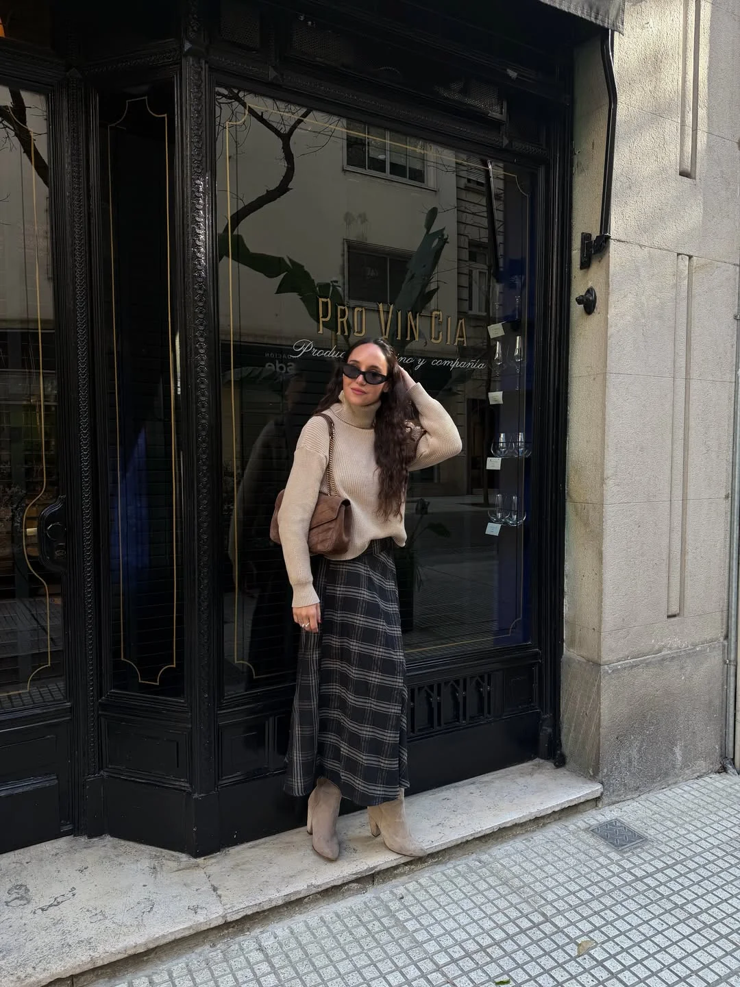 fall outfits with ankle boots 2026 Cozy Knit And Plaid Midi Skirt For Timeless Fall Style