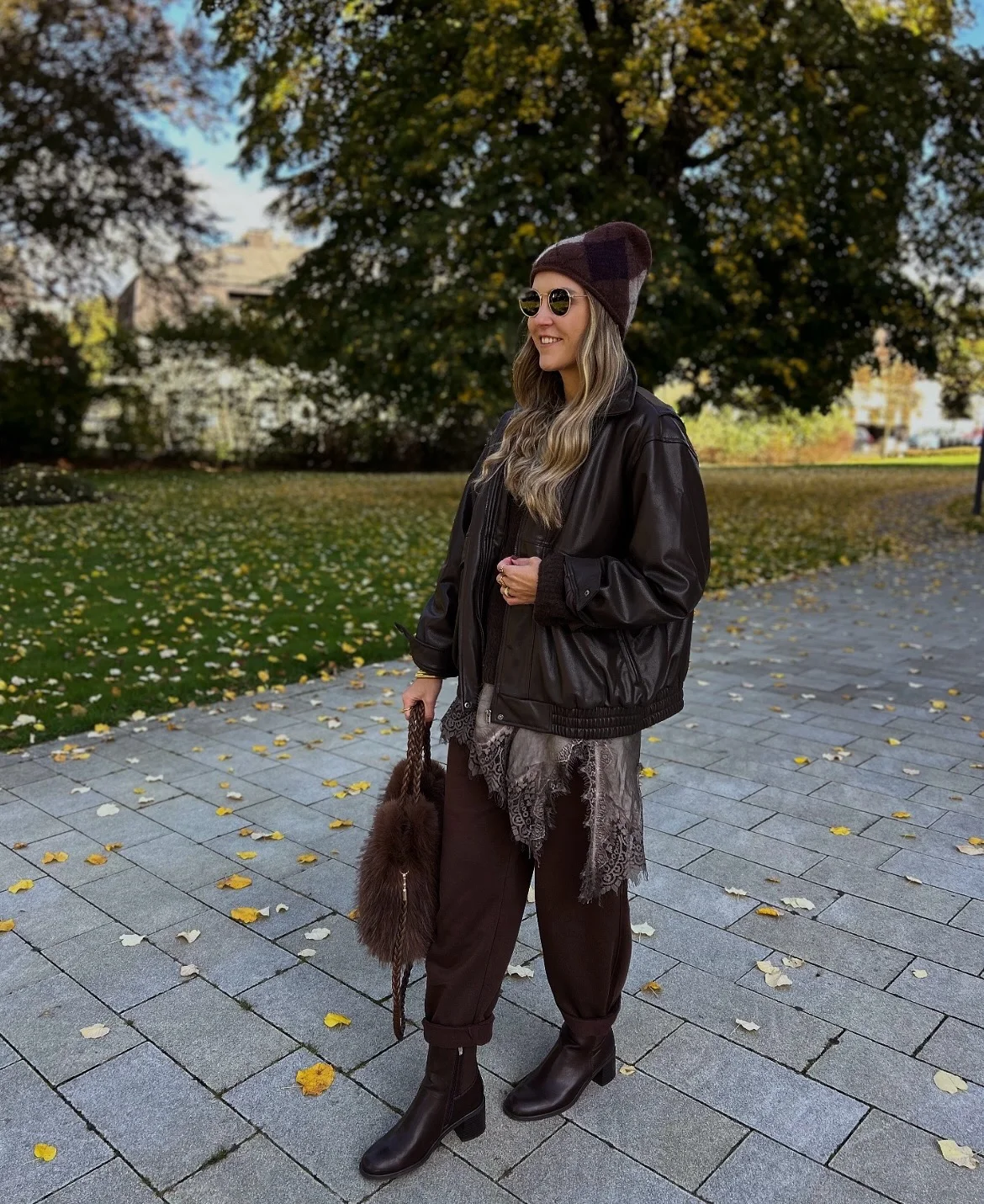lace layering fall outfit 2026 Rich Chocolate Layers For Cozy Autumn Days