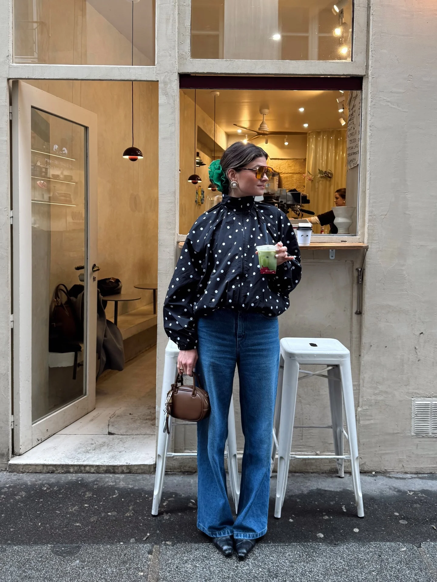 must have fall outfits 2026 Playful Polka Dots With Classic Blue Denim