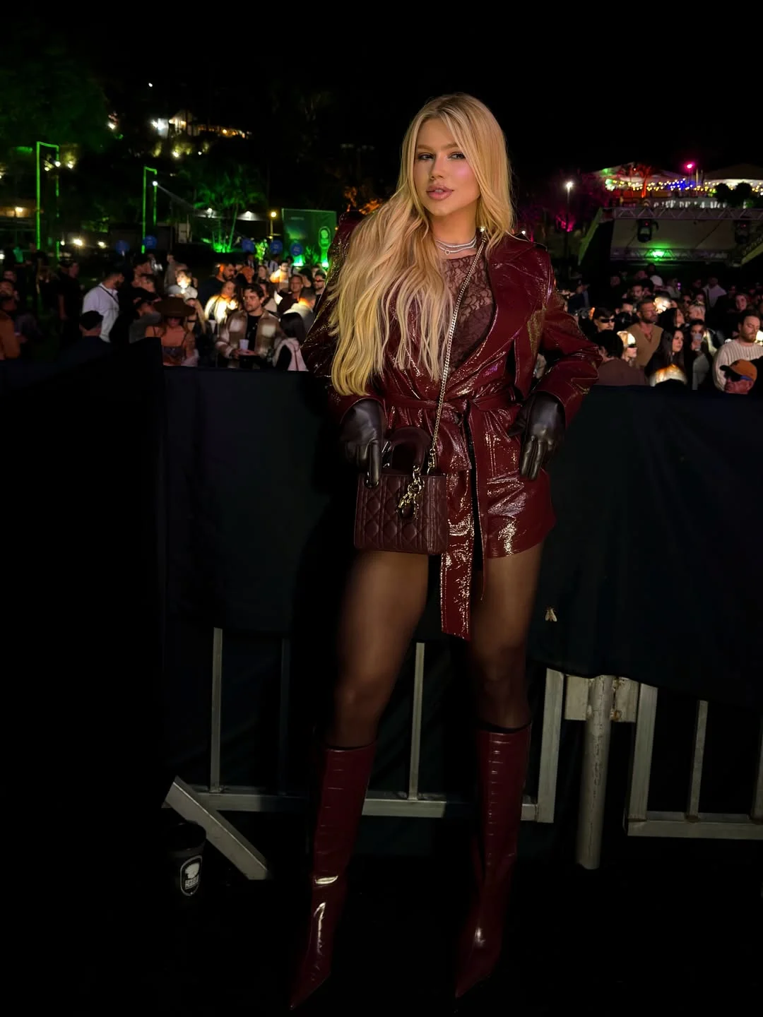 fall festival outfits for women 2026 Glossy Burgundy Layers With Luxe Evening Appeal