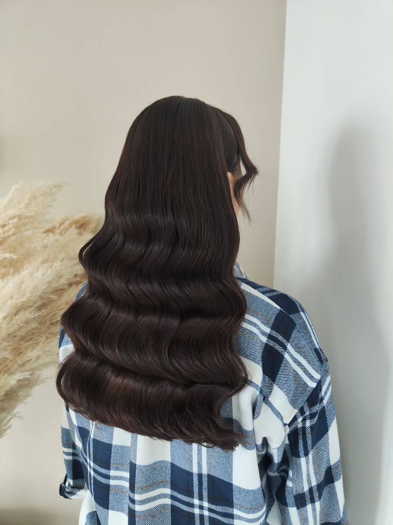 body waves hairstyle Glossy Long Body Waves With Seamless Movement