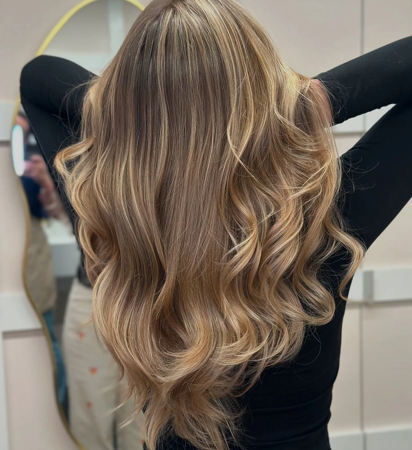dirty blonde hair color Glossy Soft Waves With Natural Dirty Blonde Blend