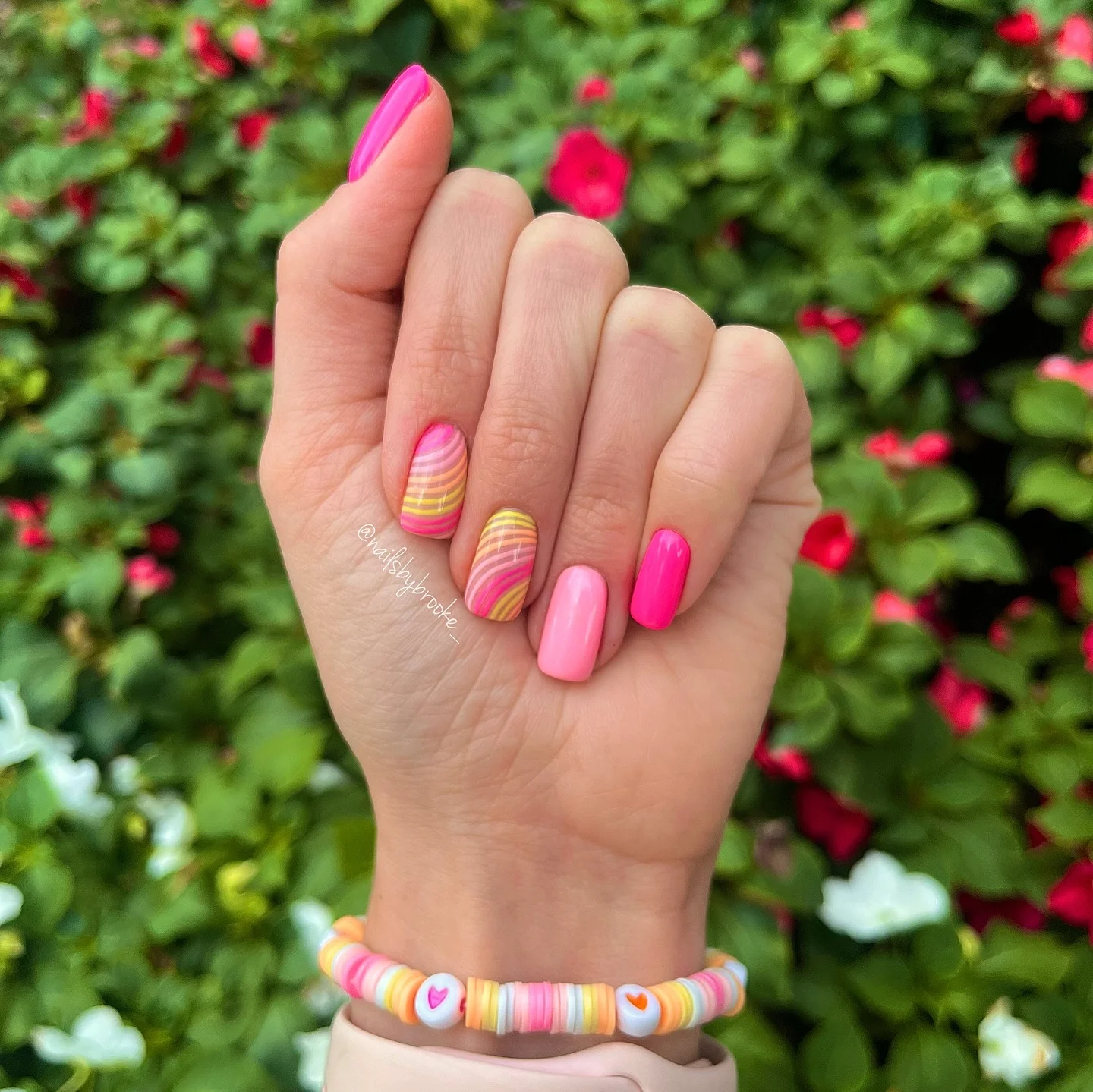 nail designs for august 2026 Bright Pink Swirls That Celebrate Endless Summer