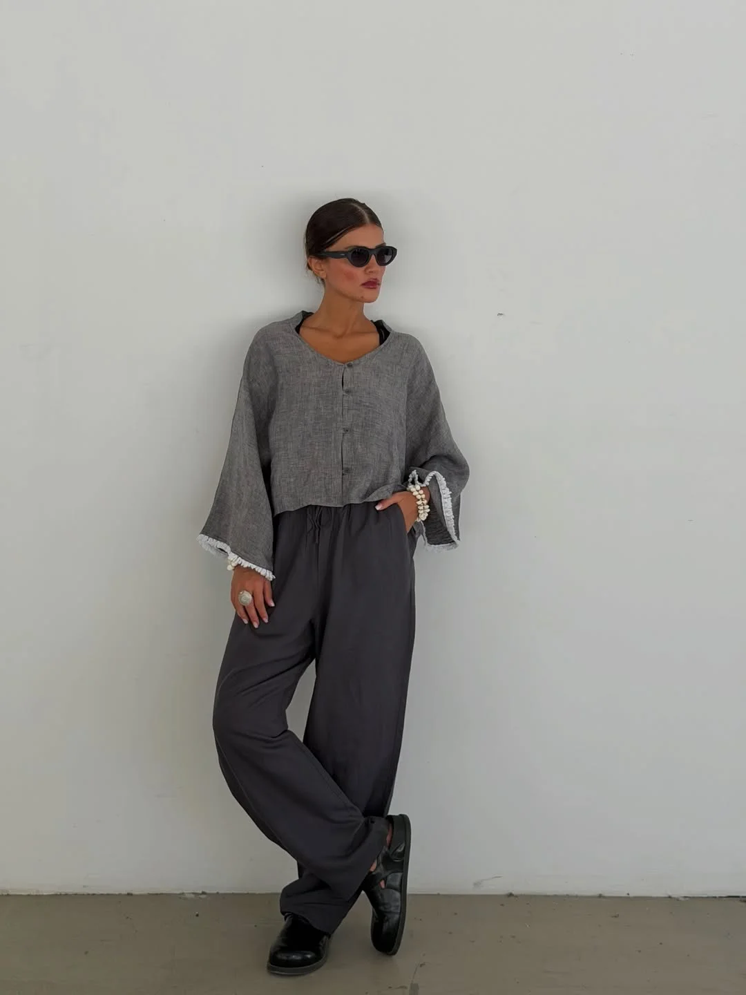 boho chic fall outfits for work 2026 Minimal Linen Textures For Relaxed Creative Offices