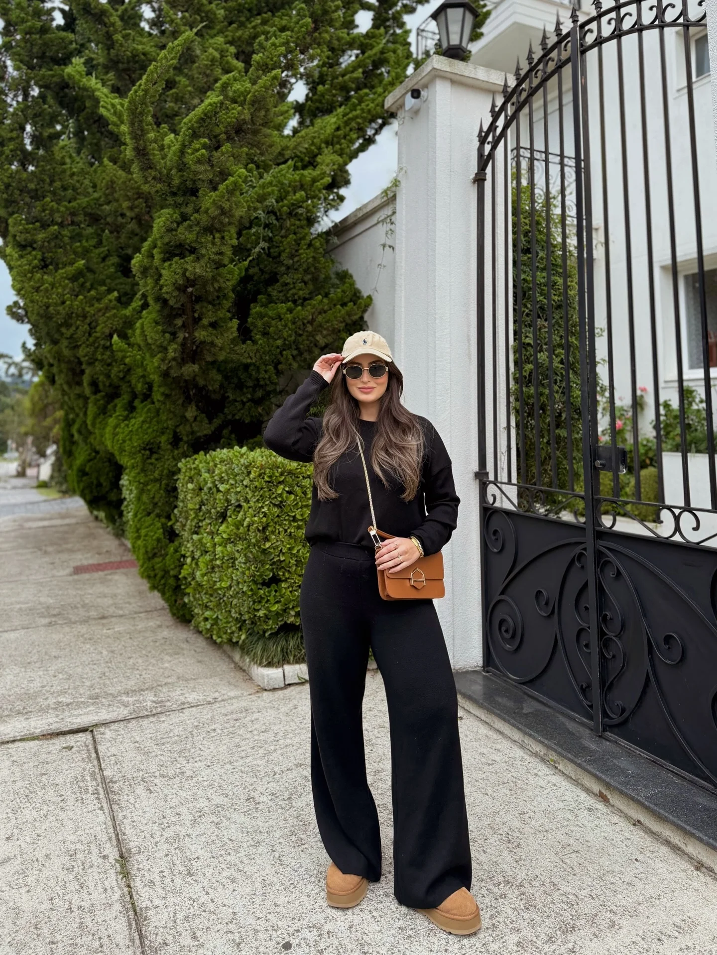 comfy fall outfits for lazy days 2026 Minimal Black Loungewear With Cozy Weekend Energy