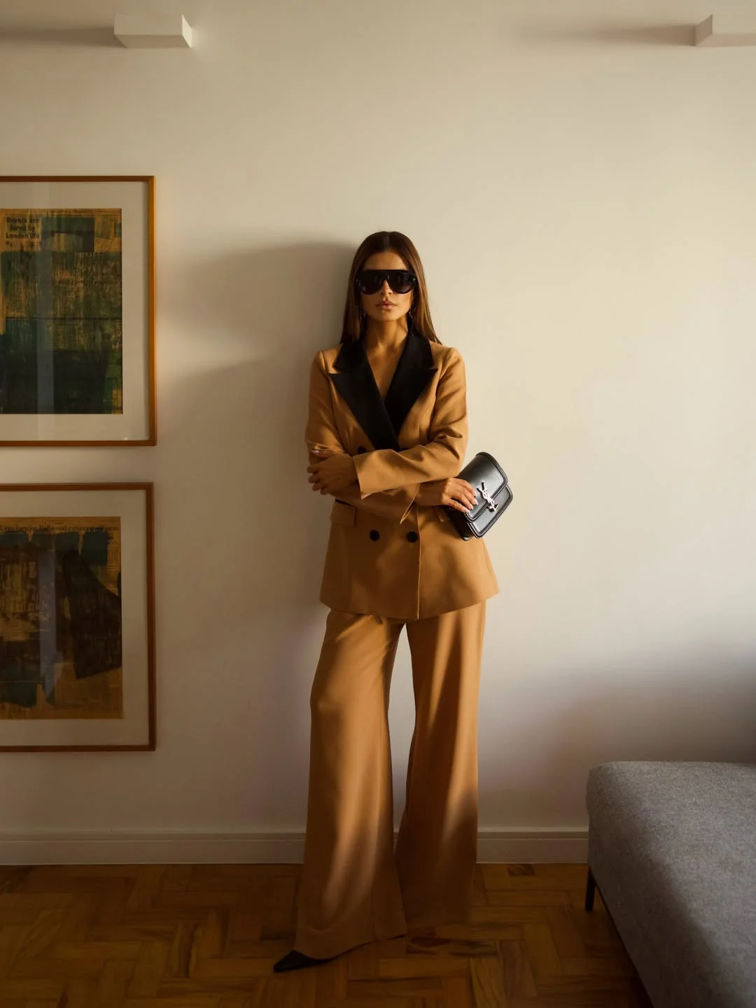 fall date night outfits for women 2026 Modern Camel Tailoring That Never Misses