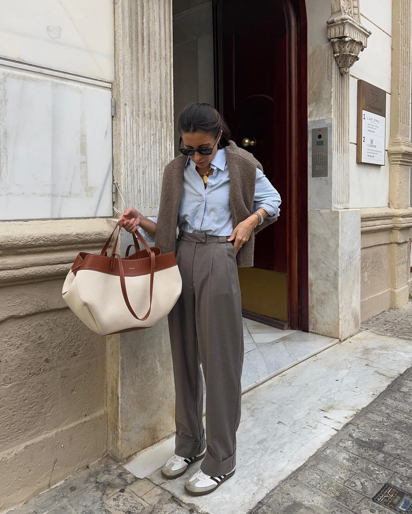 autumn casual work outfits for women 2026 Soft Neutrals That Make Tailoring Feel Effortless