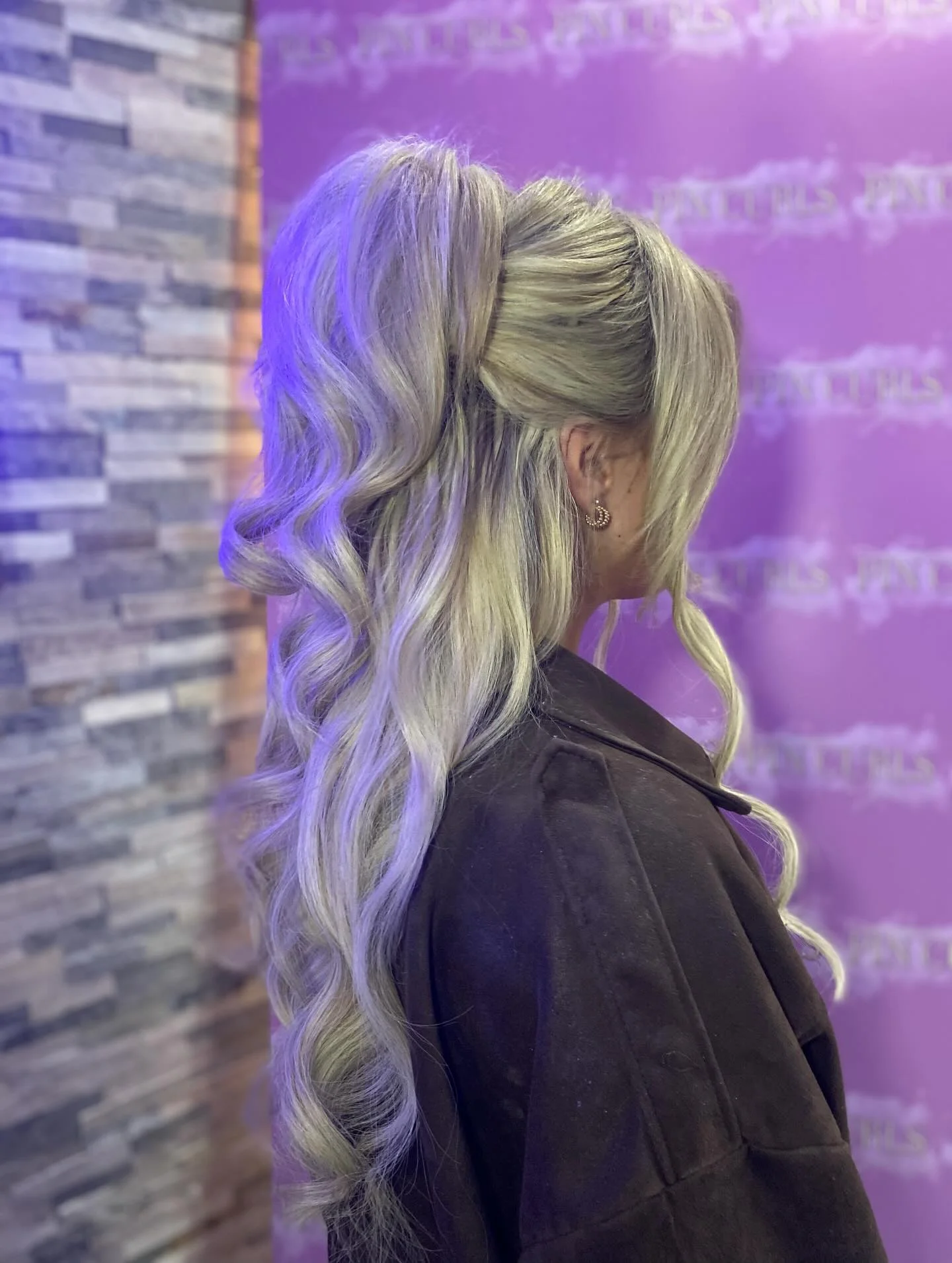 heatless curls hairstyle Voluminous Half-Up Ponytail With Soft Cascading Curls