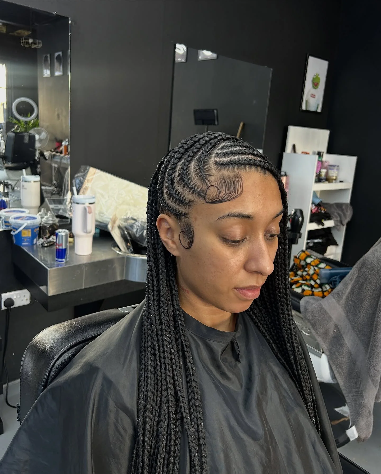 lemonade braid hairstyle Classic Long Side-Swept Lemonade Braids With Sculpted Edges