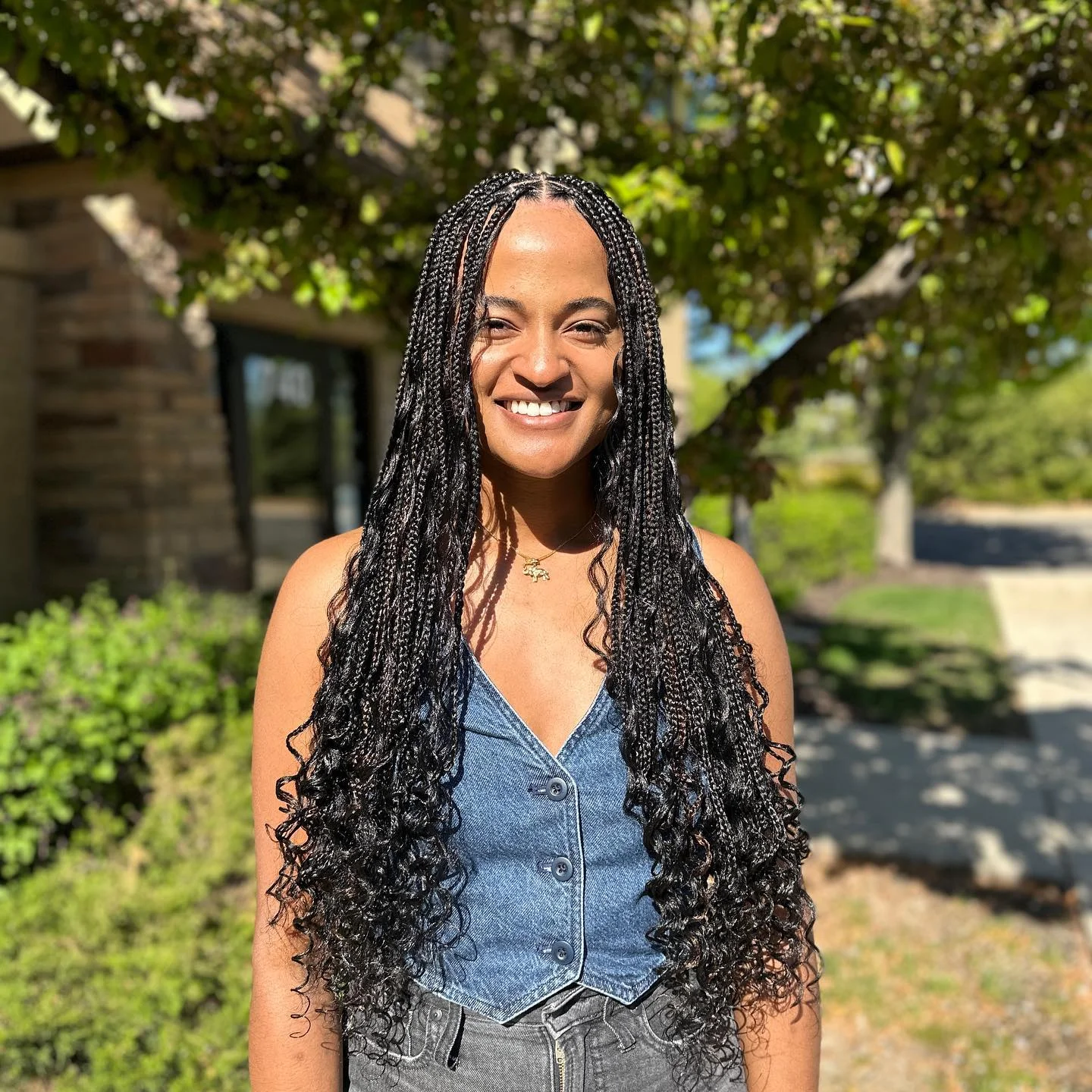 feed in braid hairstyles Boho Feed-In Braids With Soft Curly Ends