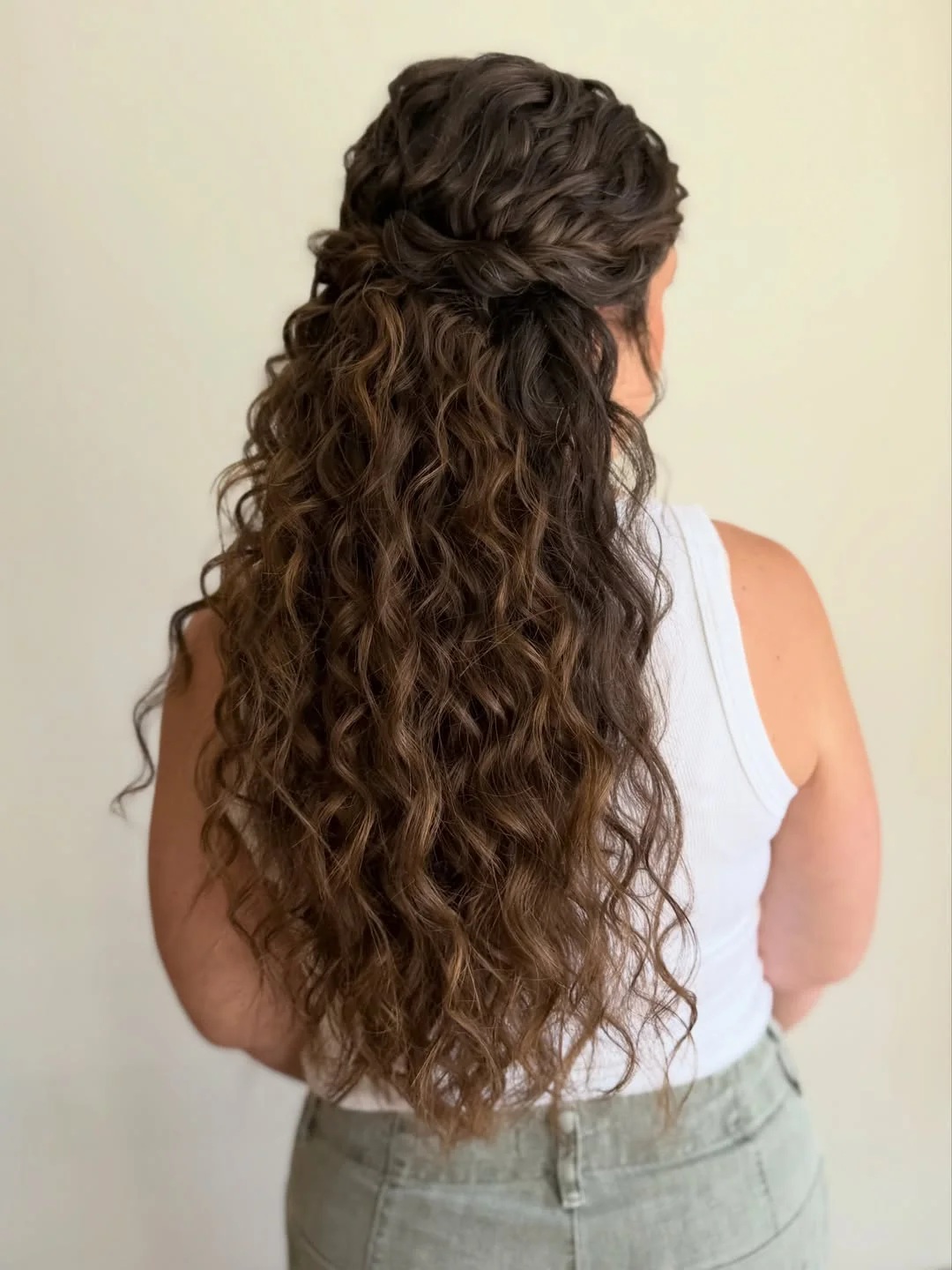 heatless curls hairstyle Romantic Braided Half-Up Waves With Natural Texture
