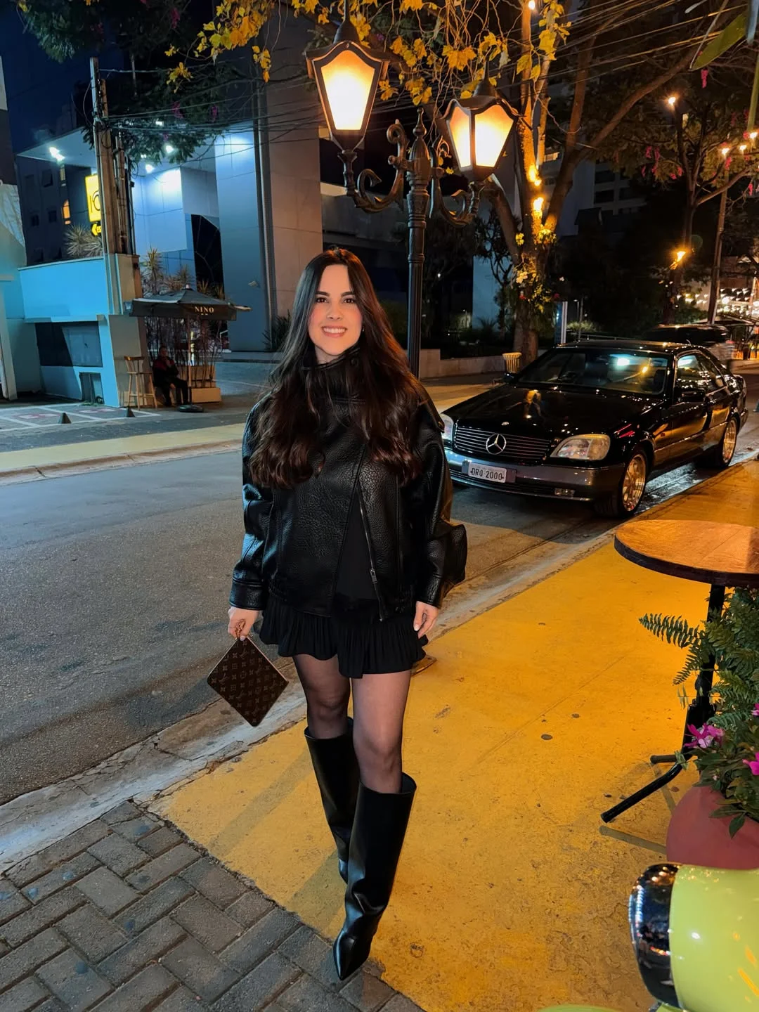 nice fall outfits for dinner 2026 Leather Jacket And Tall Boots With Modern City Energy