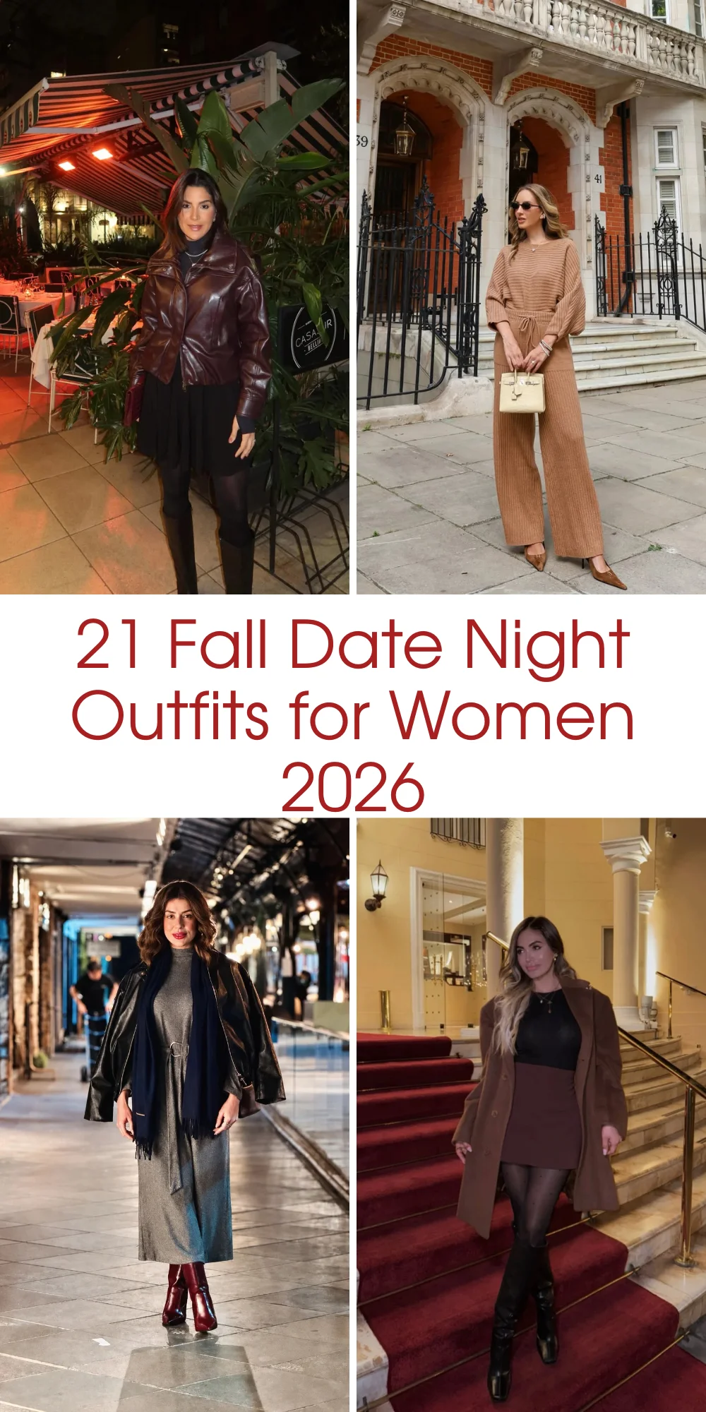 21 Fall Date Night Outfits For Women 2026: Chic & Romantic Outfit Ideas You'll Want To Copy