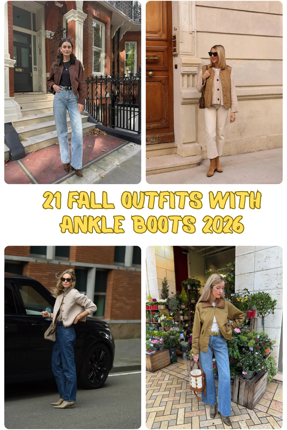 21 Fall Outfits With Ankle Boots 2026 - Chic Outfit Ideas You'll Want To Wear All Season